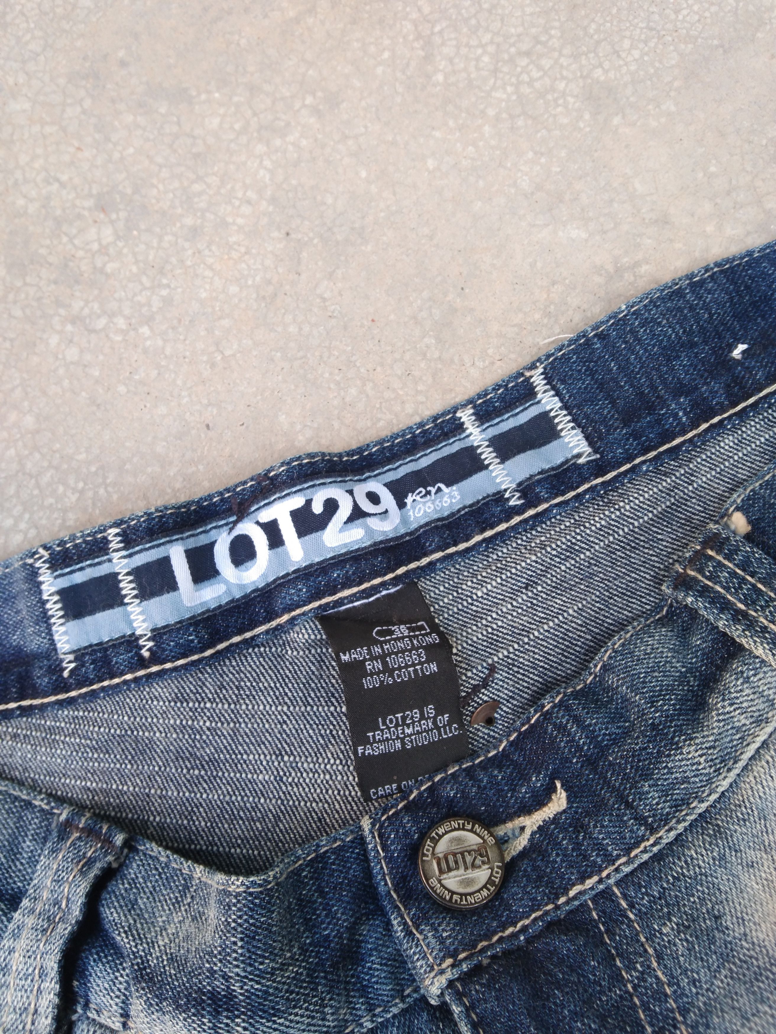 Japanese Brand × Vintage Vintage Y2k Stonewashed Lot29 Baggy Jeans 36x34 Size US 36 / EU 52 - 7 Thumbnail