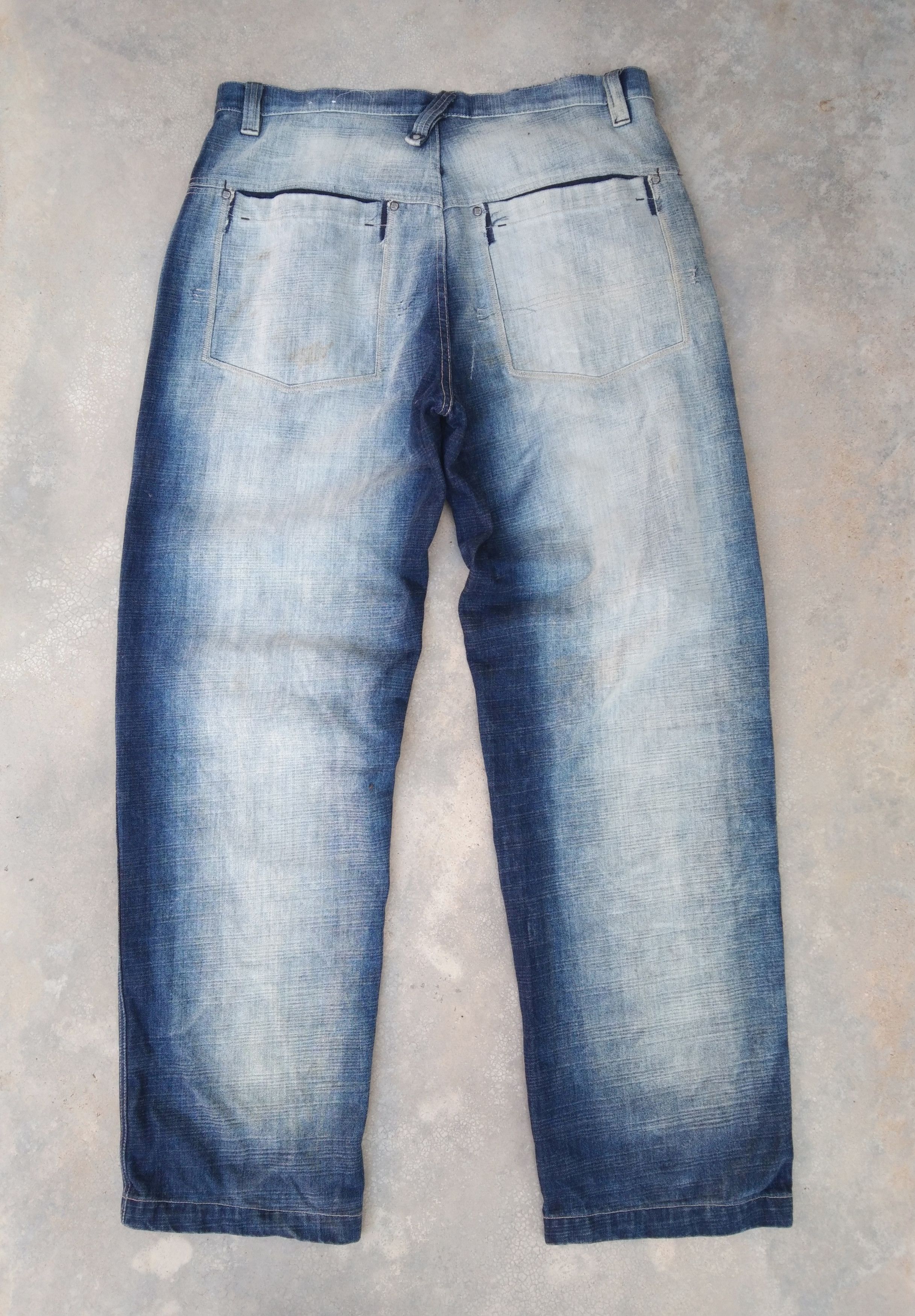 Japanese Brand × Vintage Vintage Y2k Stonewashed Lot29 Baggy Jeans 36x34 Size US 36 / EU 52 - 2 Thumbnail