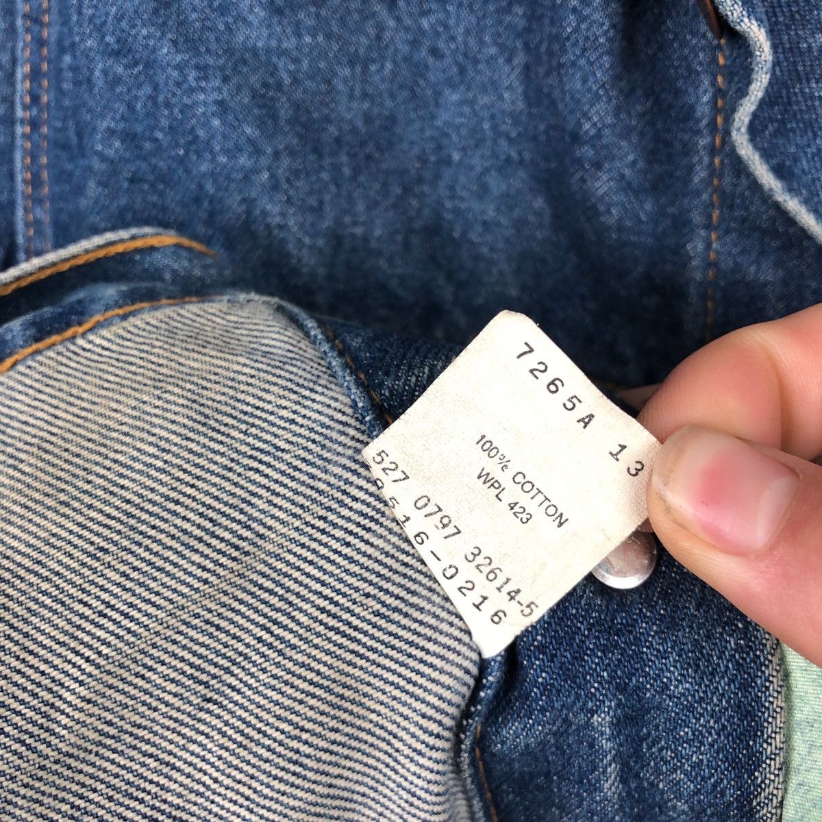 Levi's × Vintage Levi’s vintage denim jacket made in usa size Small Size US S / EU 44-46 / 1 - 7 Thumbnail