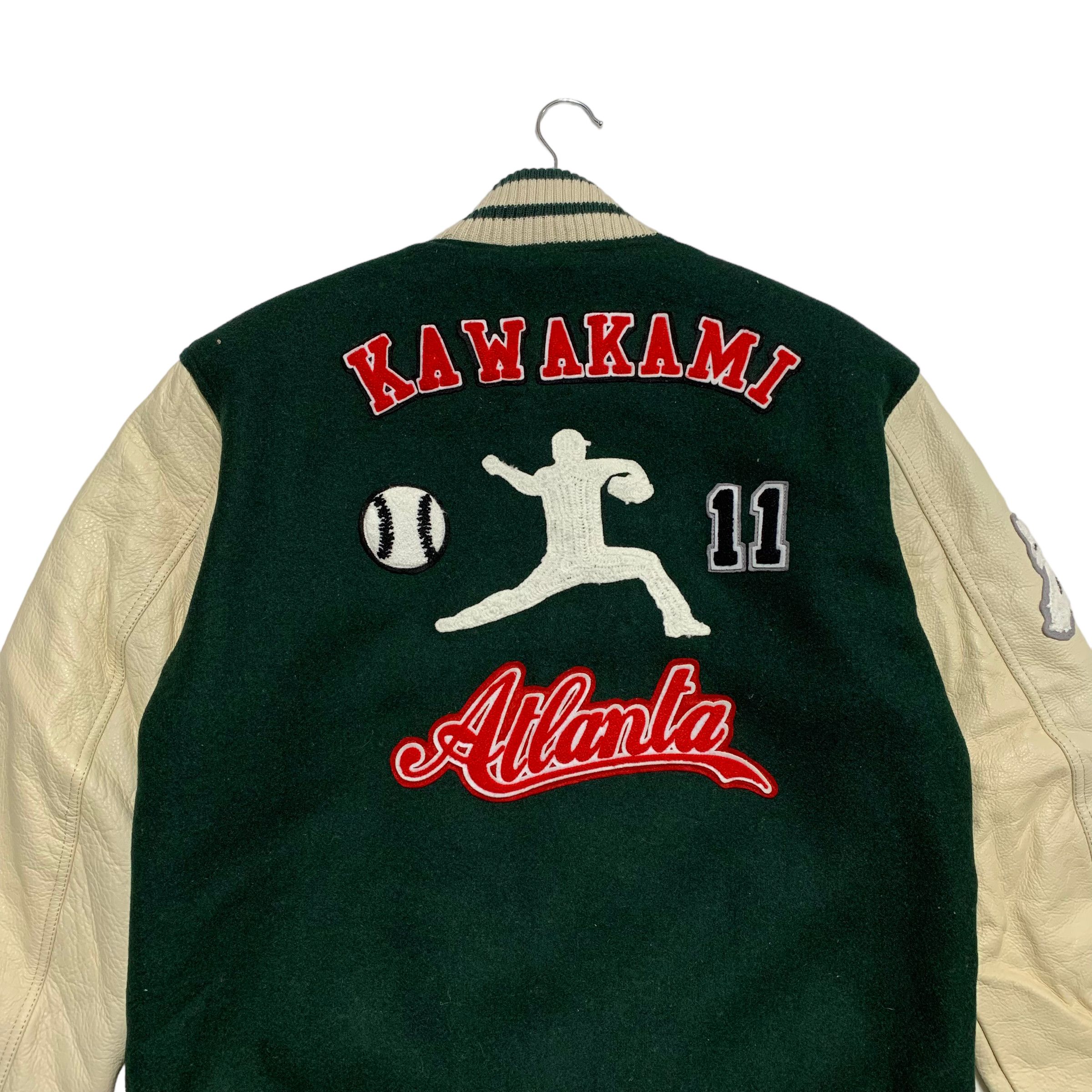 Japanese Brand Kawakami MLB Atlanta Brave Baseball Varsity Jacket Size US L / EU 52-54 / 3 - 3 Thumbnail