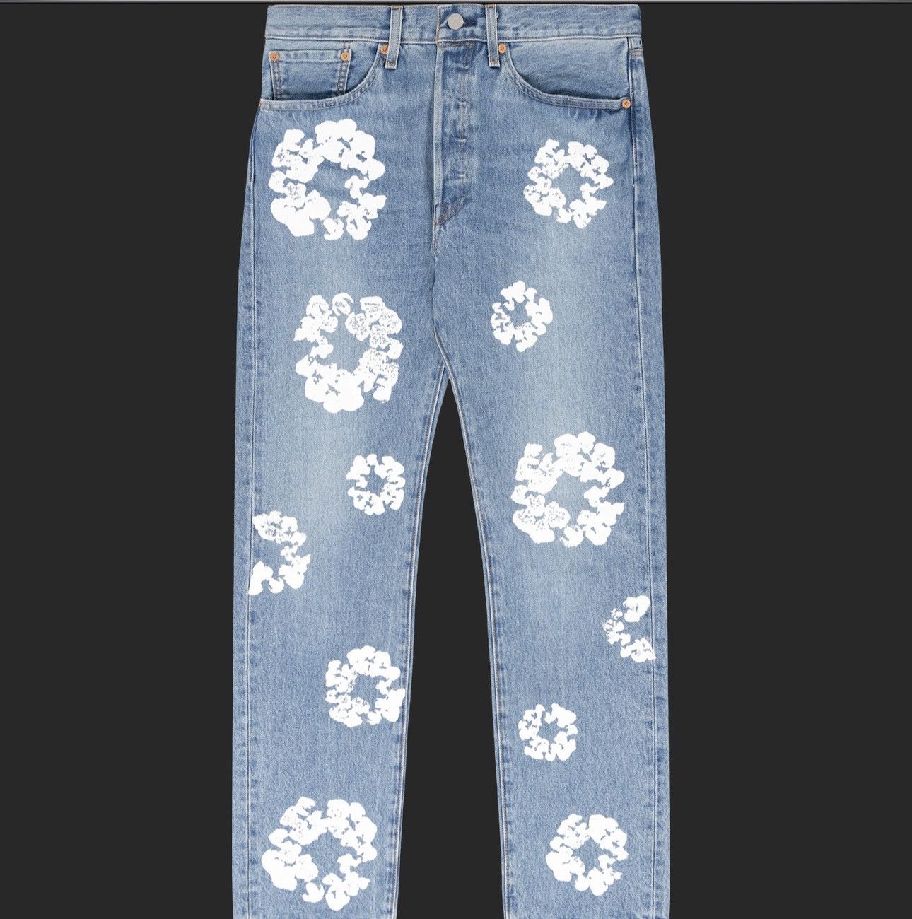 DENIM TEARS Denim Tears Cotton Wreath Jean Black | Grailed
