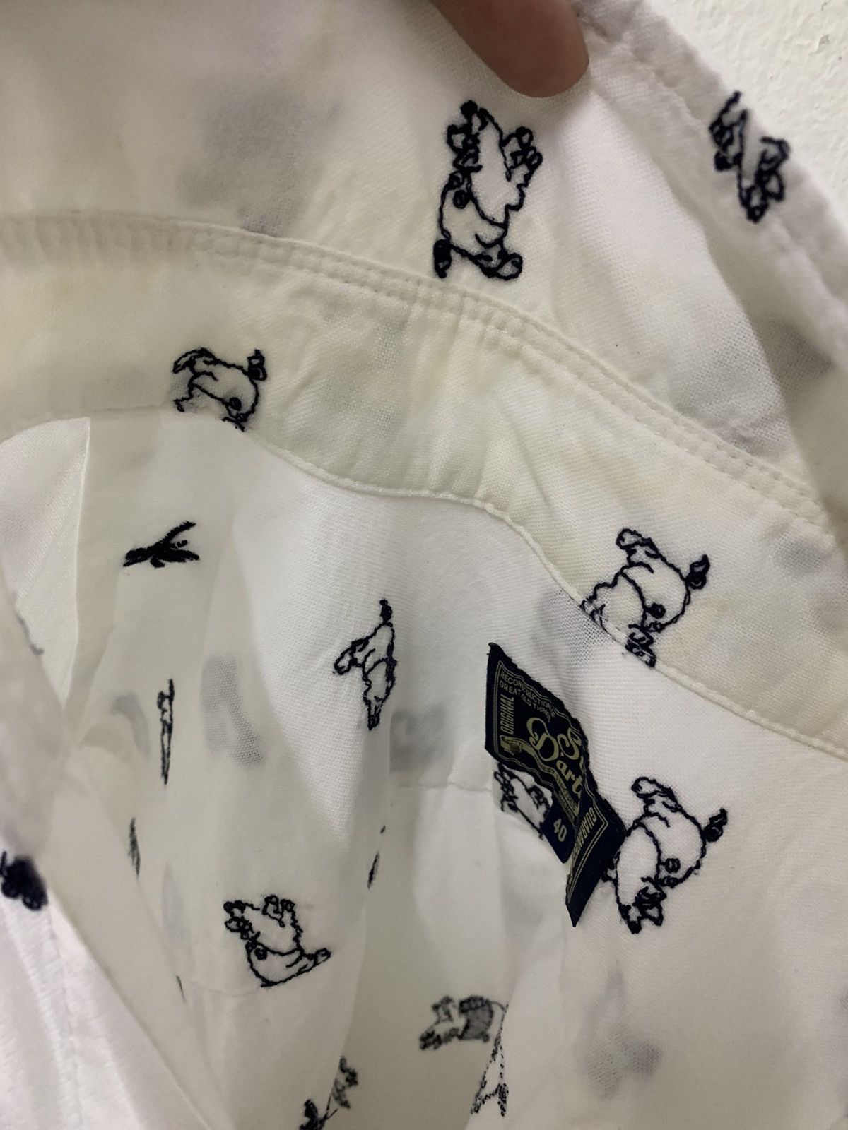 Japanese Brand × Studio D'Artisan Studio D’Artisan Embroidered Pig Beach Cotton Shirt Size US S / EU 44-46 / 1 - 12 Thumbnail