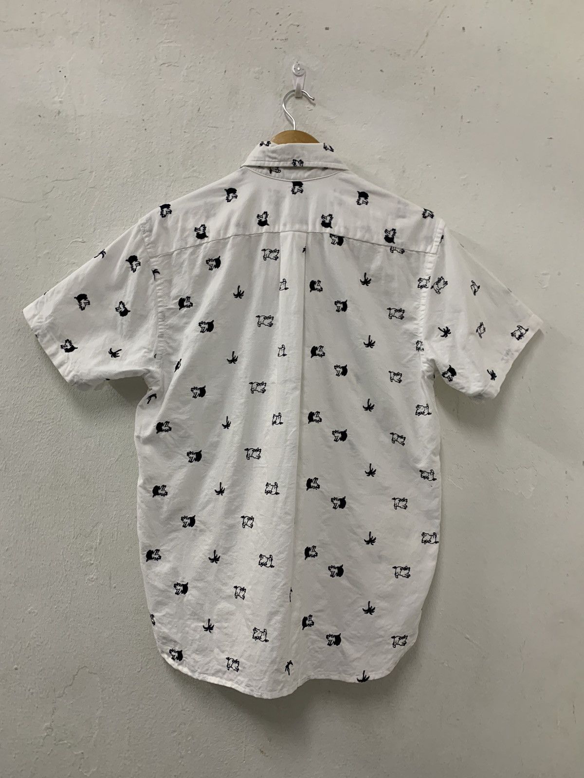 Japanese Brand × Studio D'Artisan Studio D’Artisan Embroidered Pig Beach Cotton Shirt Size US S / EU 44-46 / 1 - 2 Thumbnail