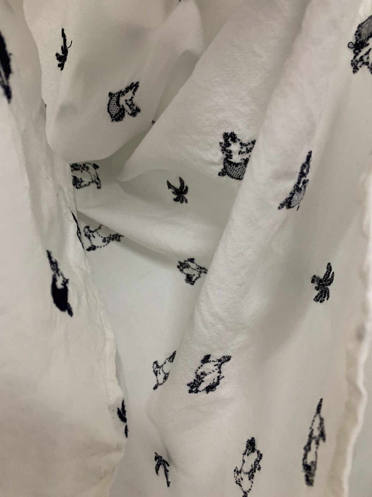 Japanese Brand × Studio D'Artisan Studio D’Artisan Embroidered Pig Beach Cotton Shirt Size US S / EU 44-46 / 1 - 6 Thumbnail