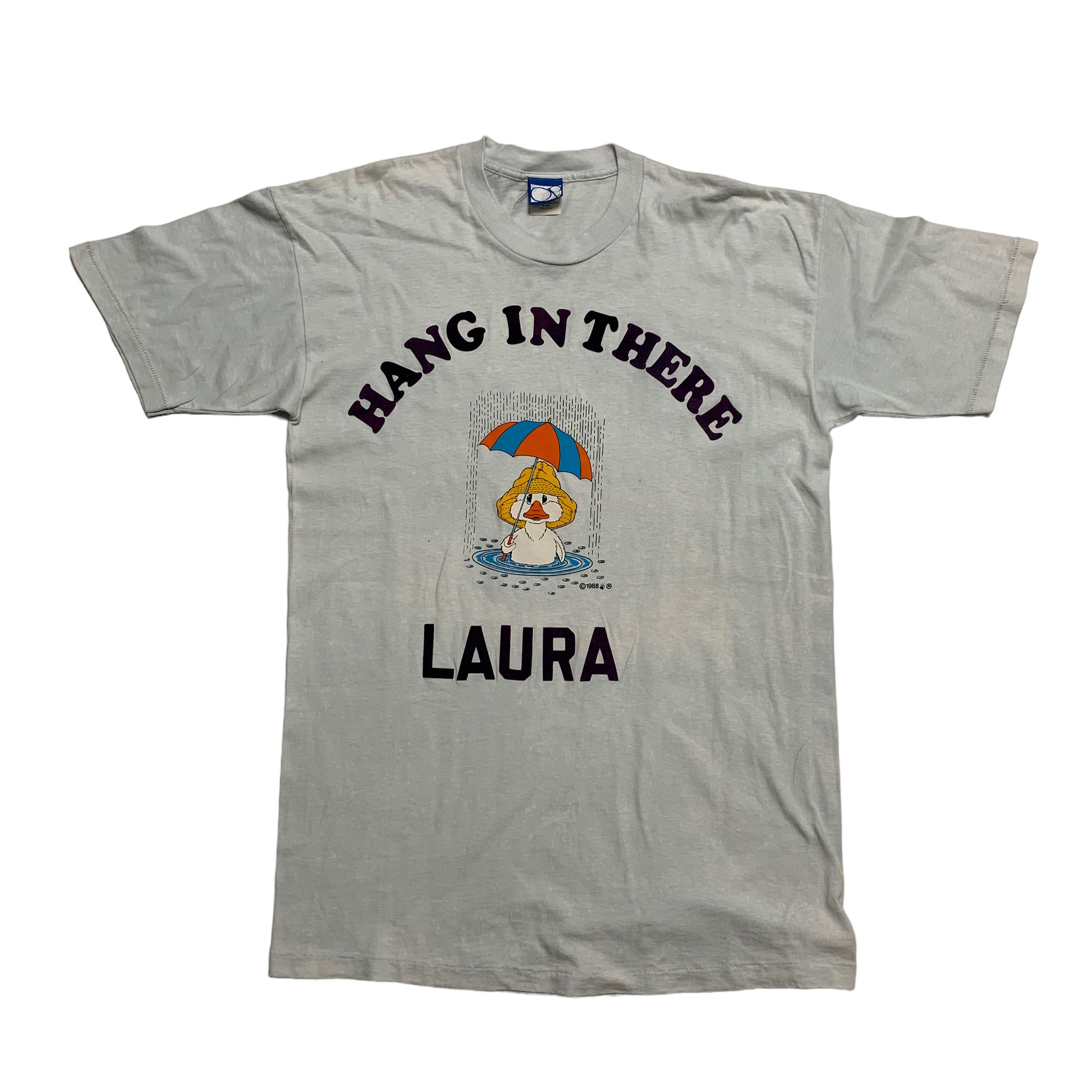 Ocean Pacific Vintage 80s Ocean Pacific Hang In There Laura Tee Size US M / EU 48-50 / 2 - 1 Thumbnail