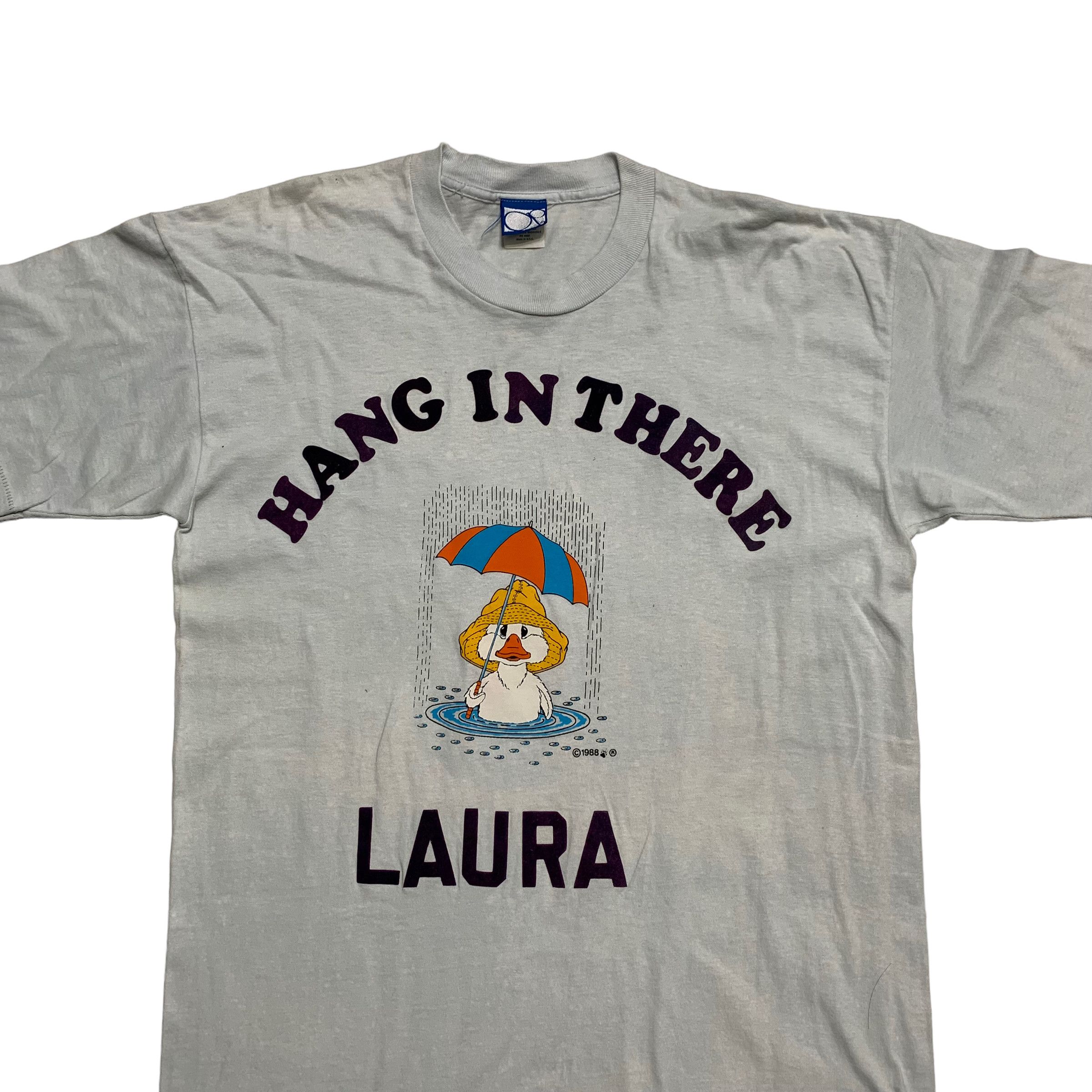Ocean Pacific Vintage 80s Ocean Pacific Hang In There Laura Tee Size US M / EU 48-50 / 2 - 3 Thumbnail