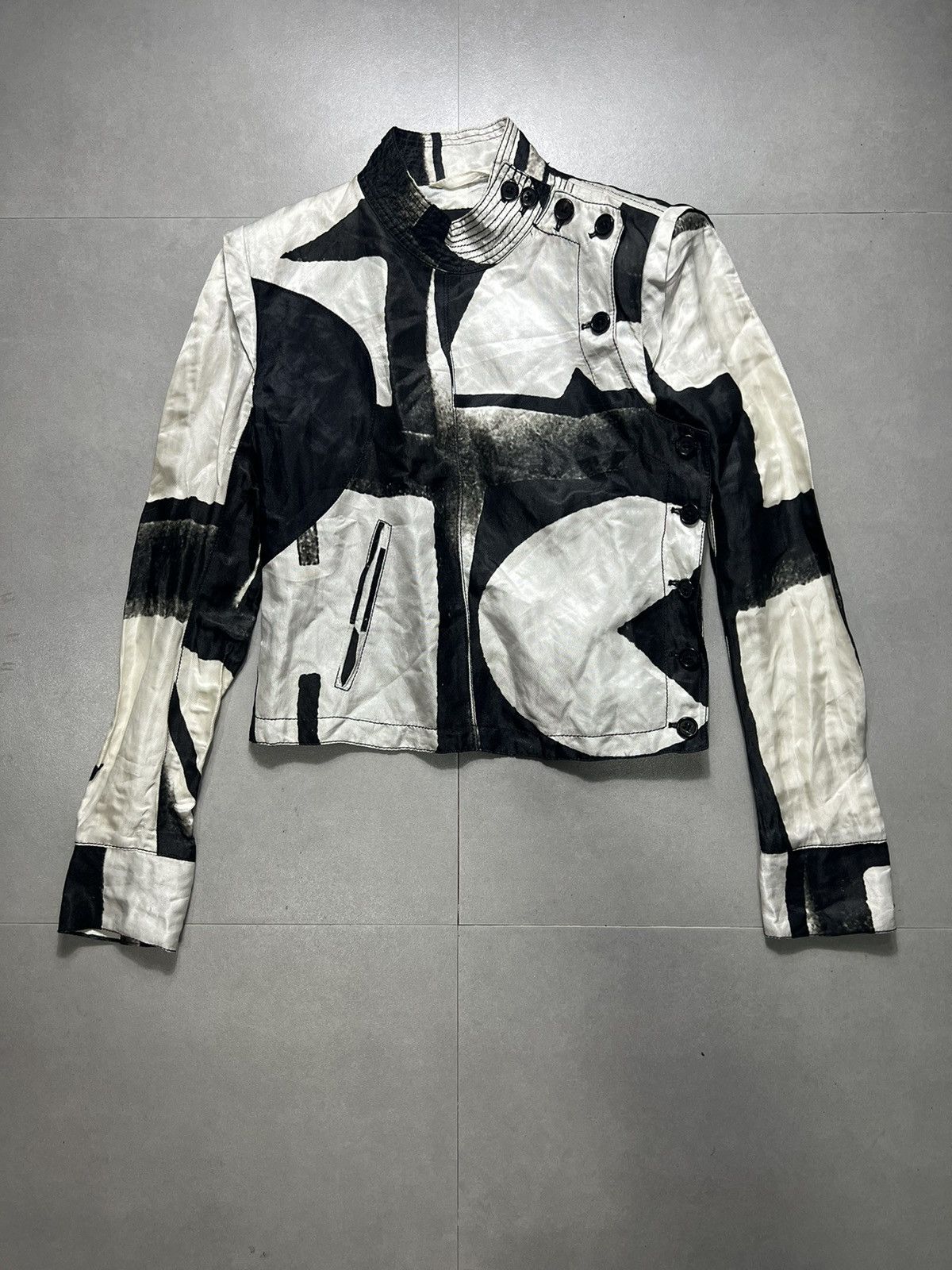 Ann Demeulemeester Ann Demeulemeester - S/S '11 Abstract Fencing Jacket Size XXS / US 00 / IT 34 - 2 Thumbnail