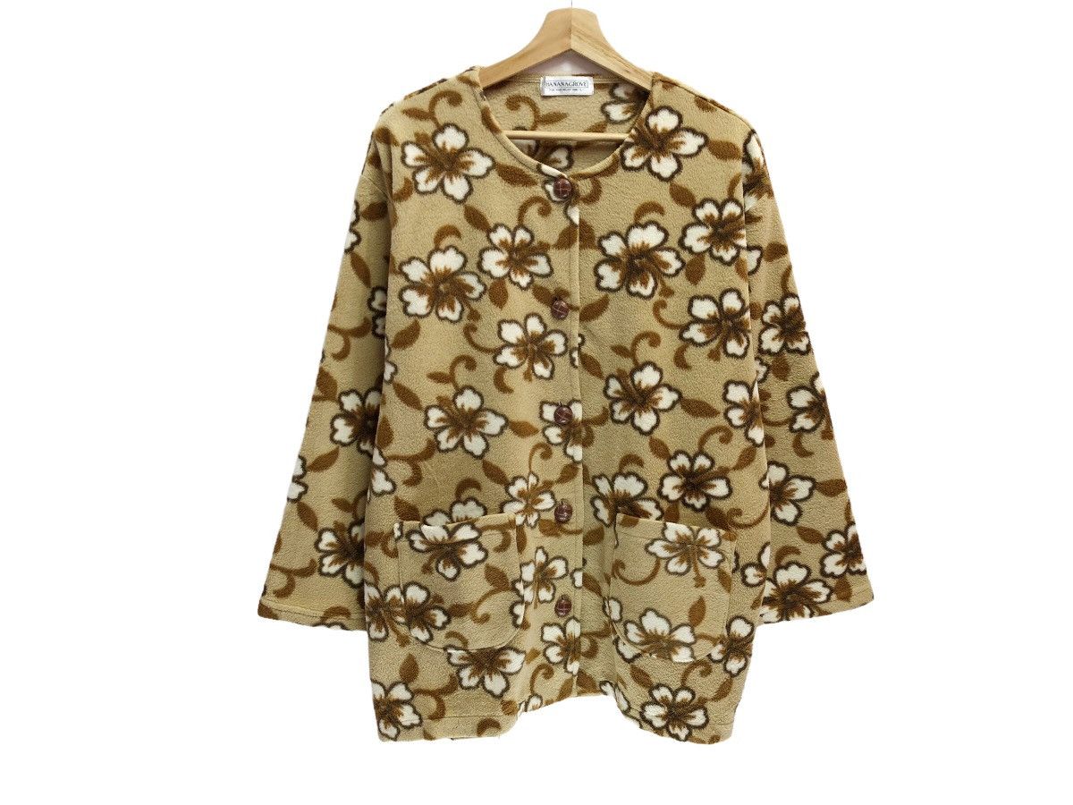 Flower Fullprint Fleece Sweater