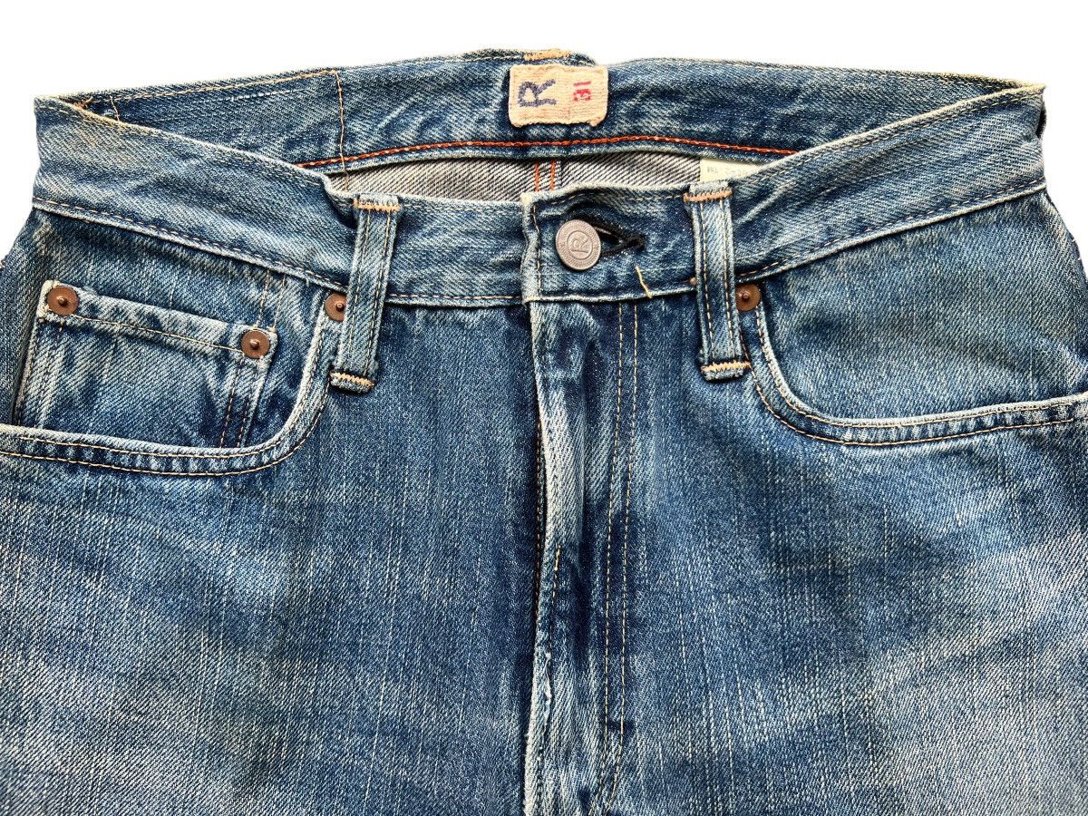 45rpm Vintage 45Rpm Japan Faded Distressed Baggy Jeans 26x33 Size 26" / US 2 / IT 38 - 8 Thumbnail