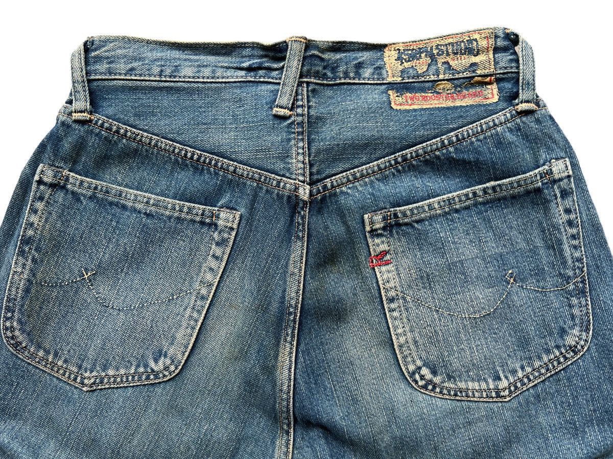 45rpm Vintage 45Rpm Japan Faded Distressed Baggy Jeans 26x33 Size 26" / US 2 / IT 38 - 9 Thumbnail