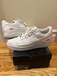 Supreme Nike Air Force 1 Low White Size 10 DS Brand New IN HAND