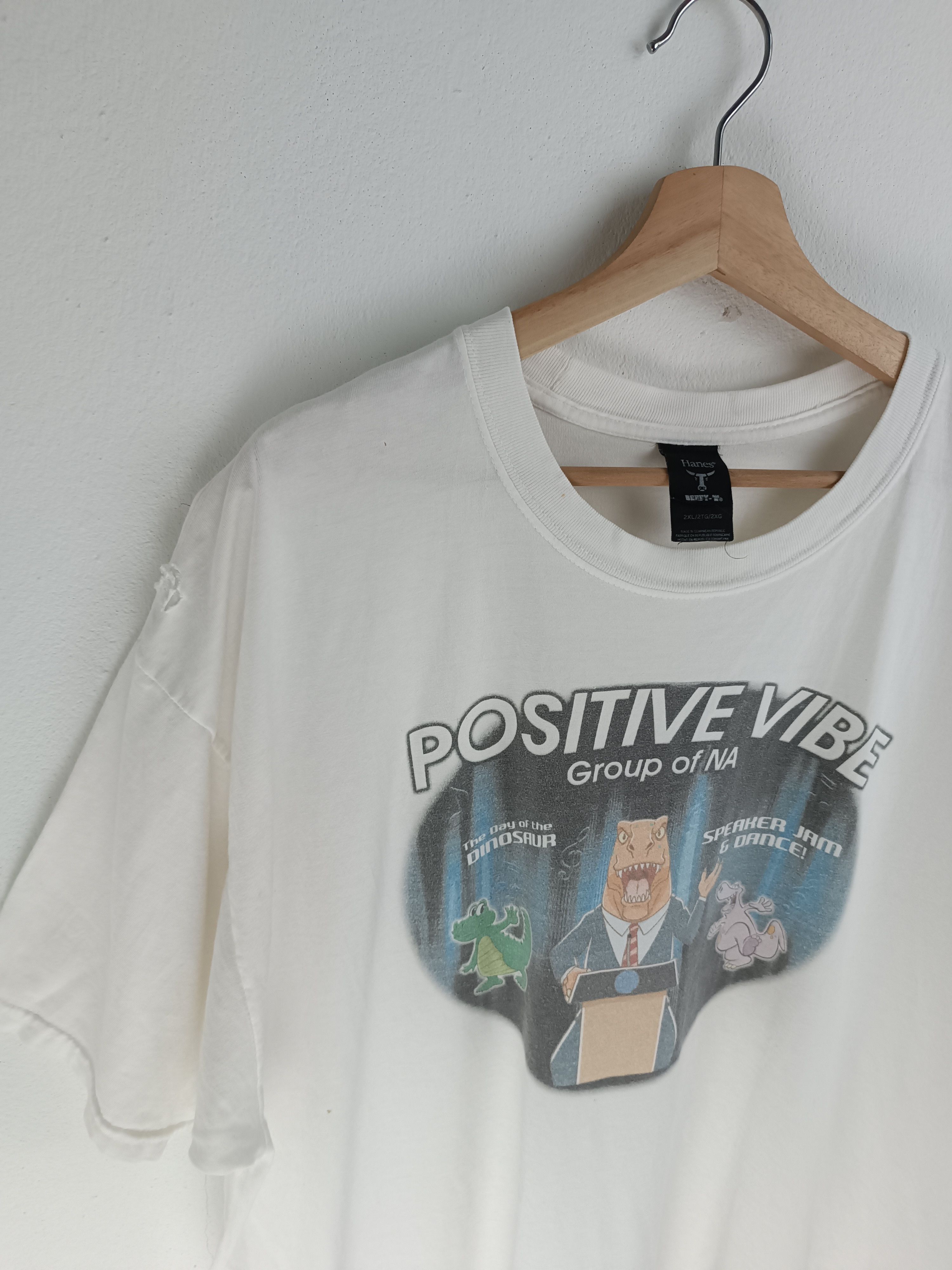 Vintage VINTAGE DINOSAUR POSITIVE VIBE JURASSIC DIGIMON POKEMON TEE Size US XL / EU 56 / 4 - 5 Thumbnail
