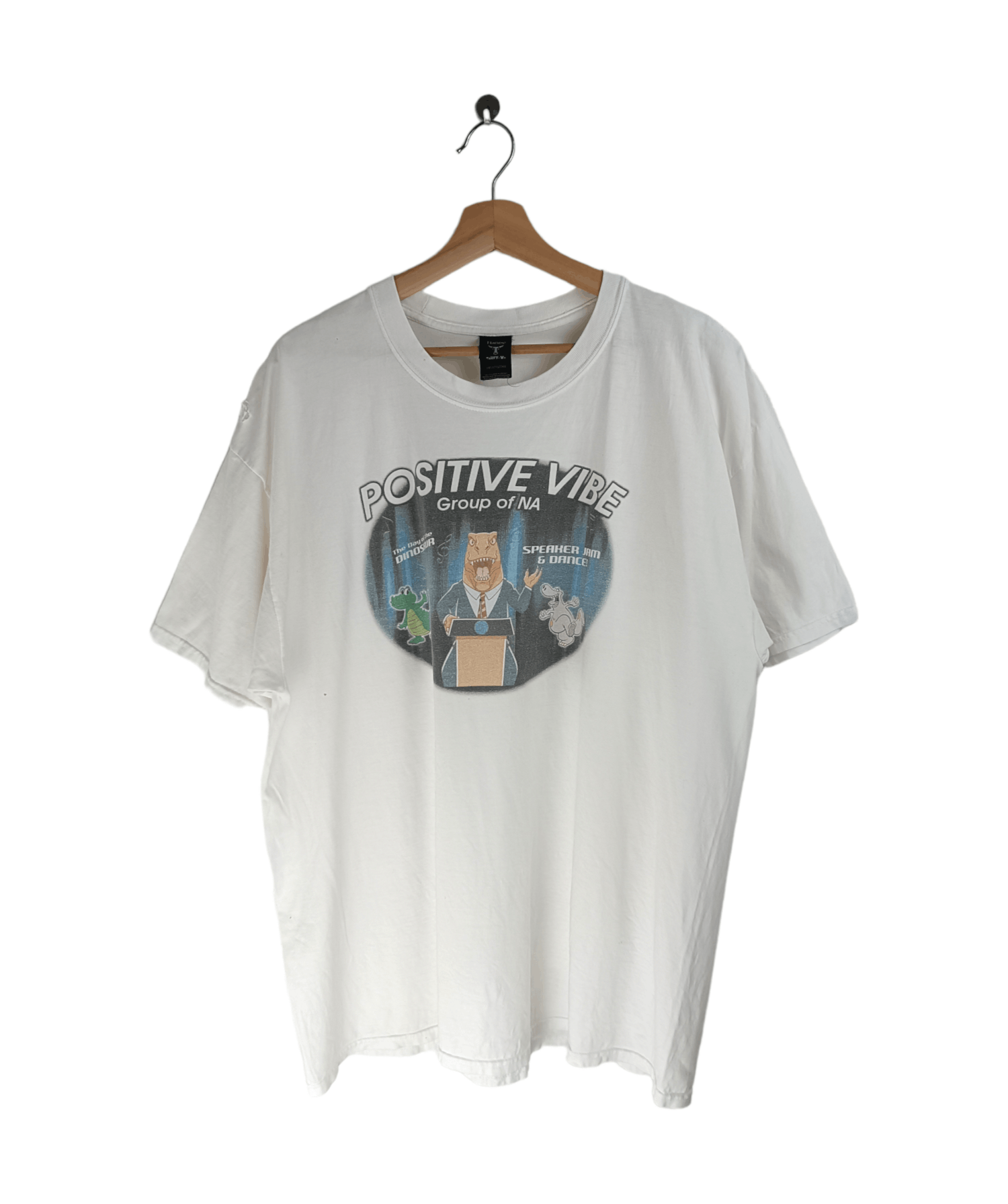 Vintage VINTAGE DINOSAUR POSITIVE VIBE JURASSIC DIGIMON POKEMON TEE Size US XL / EU 56 / 4 - 1 Thumbnail