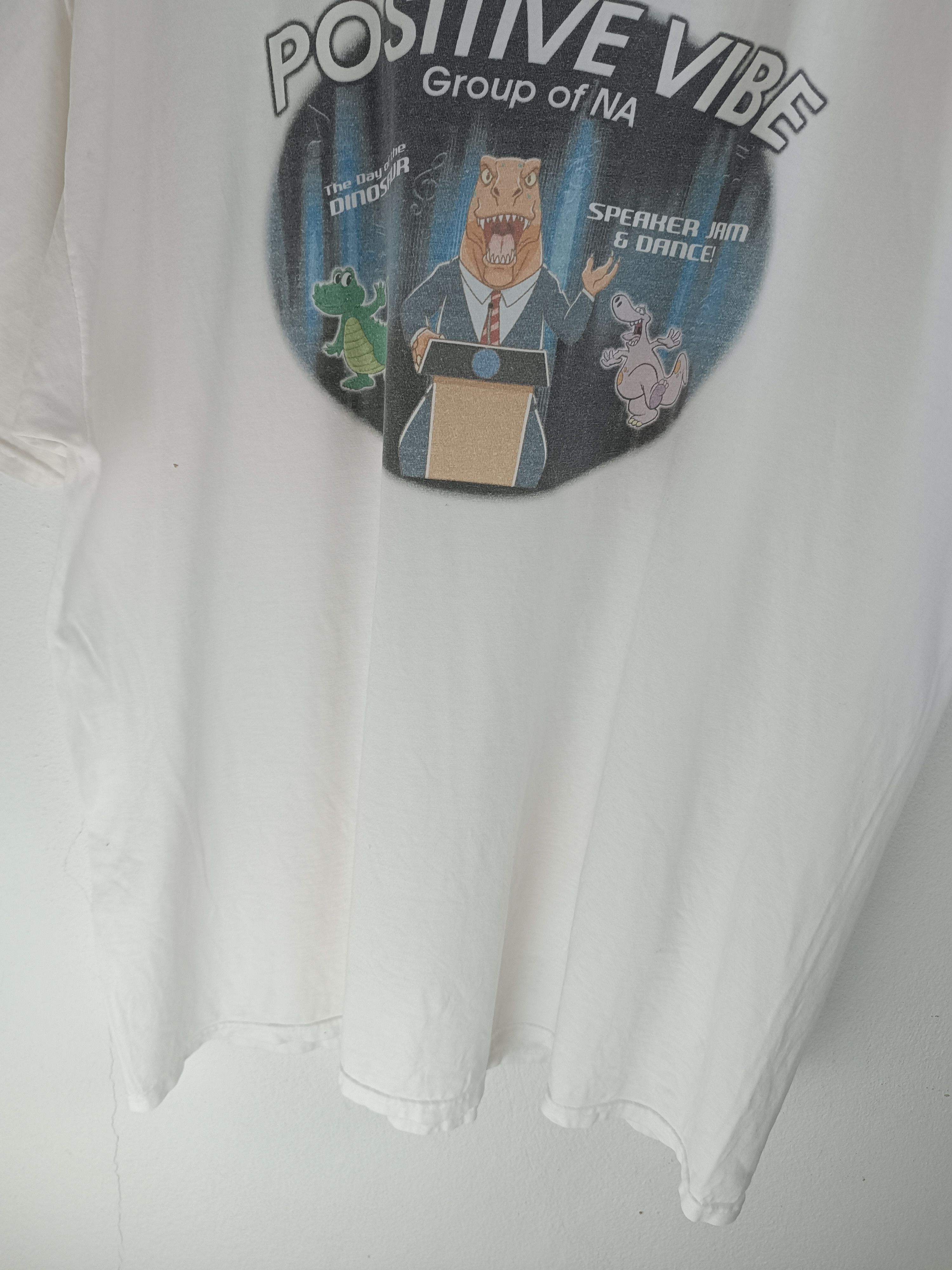 Vintage VINTAGE DINOSAUR POSITIVE VIBE JURASSIC DIGIMON POKEMON TEE Size US XL / EU 56 / 4 - 8 Thumbnail