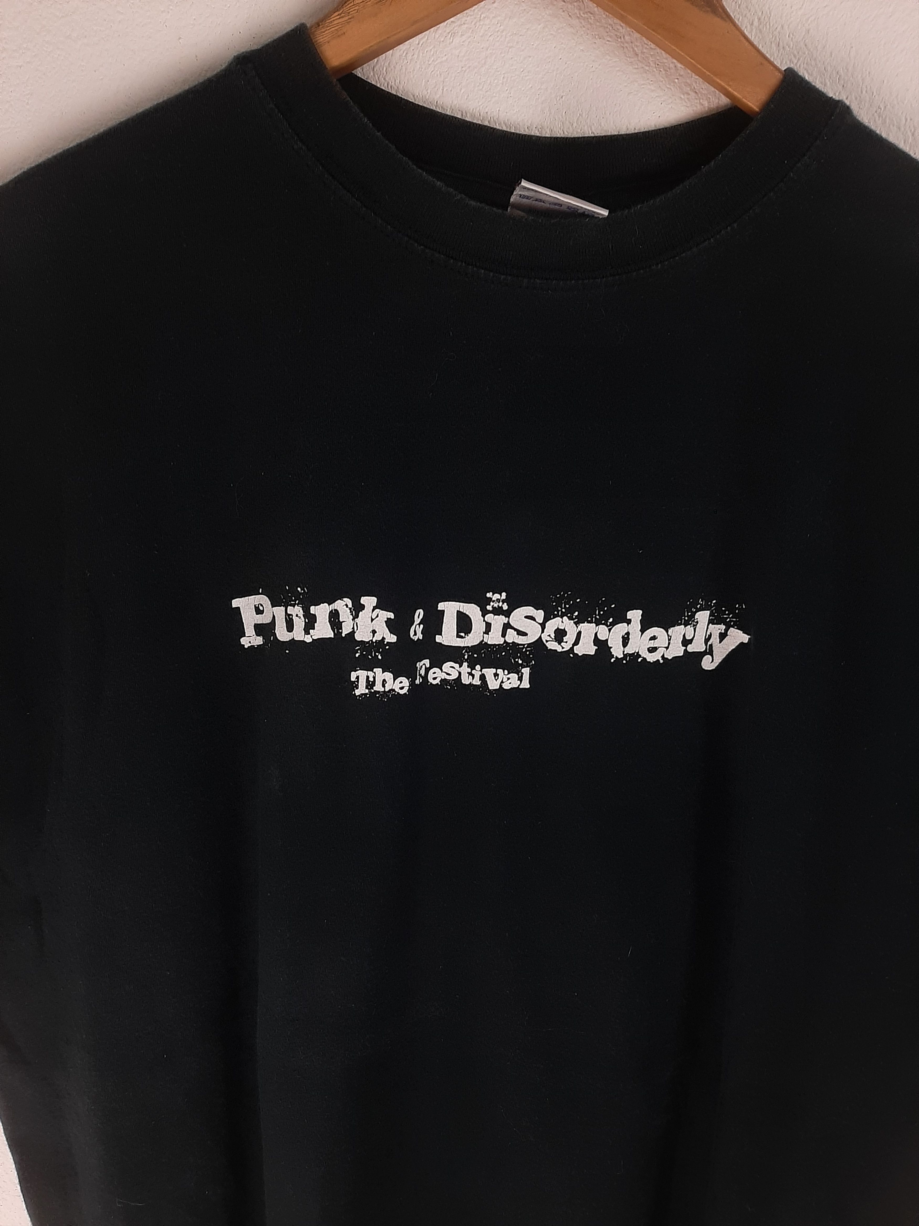 Band Tees VINTAGE 2000s PUNK & DISORDERLY FEST (discharge angelic) Size US L / EU 52-54 / 3 - 5 Thumbnail