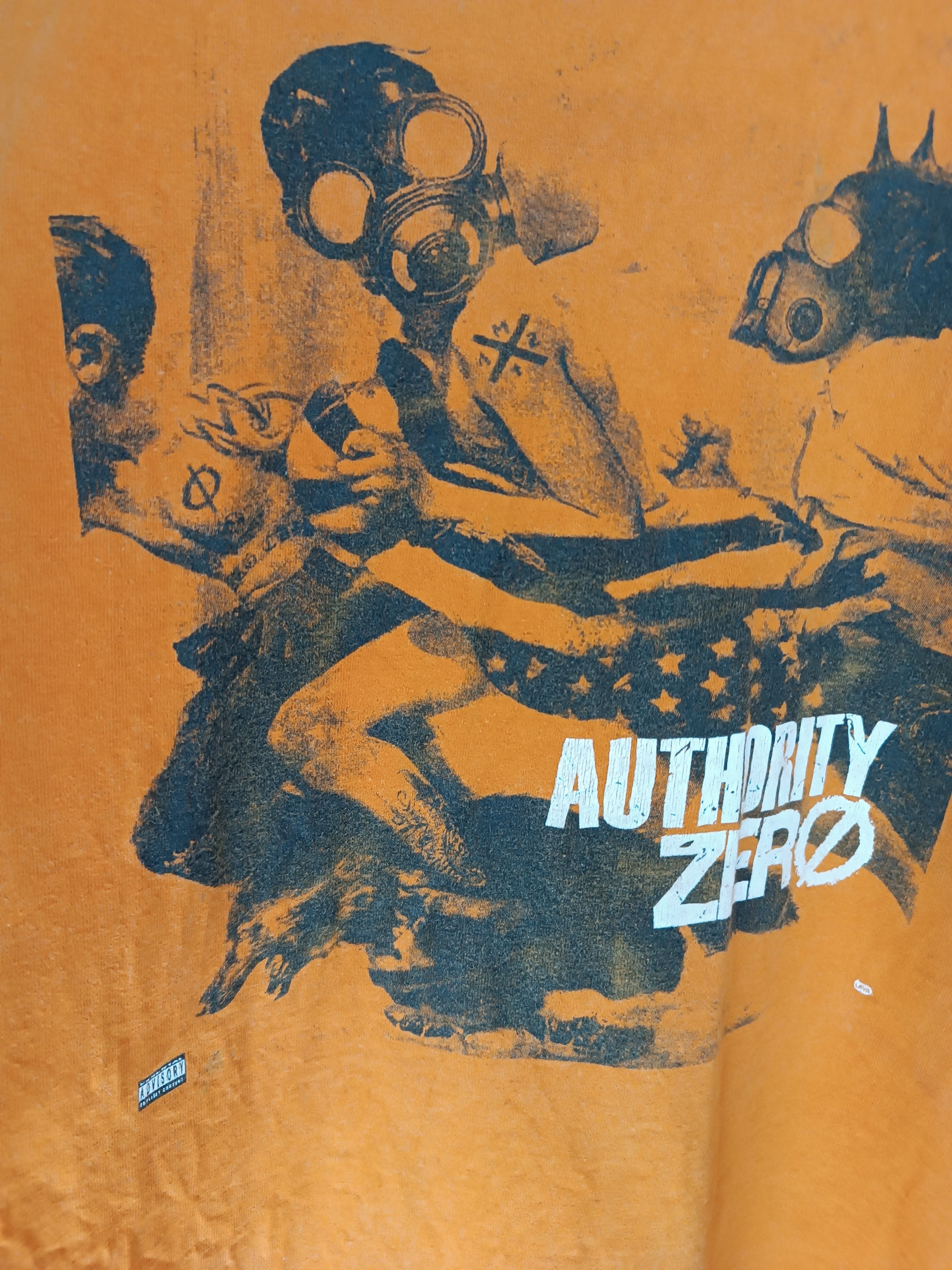 Band Tees VINTAGE Y2K AUTHORITY ZERO (bad religion greenday sum 41) Size US XL / EU 56 / 4 - 8 Thumbnail