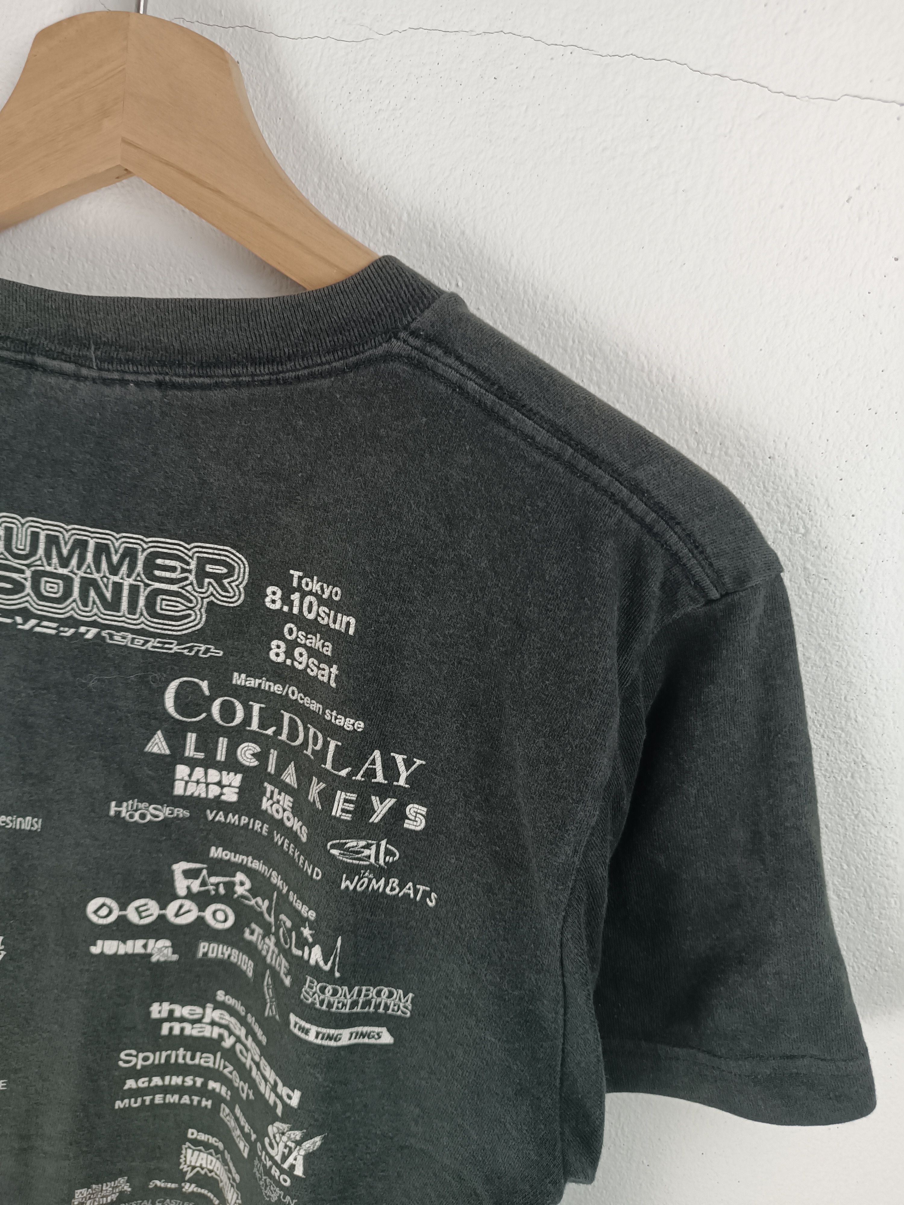 Band Tees VINTAGE SUMMER SONIC FEST (coldplay prodigy kooks) Size US M / EU 48-50 / 2 - 10 Thumbnail