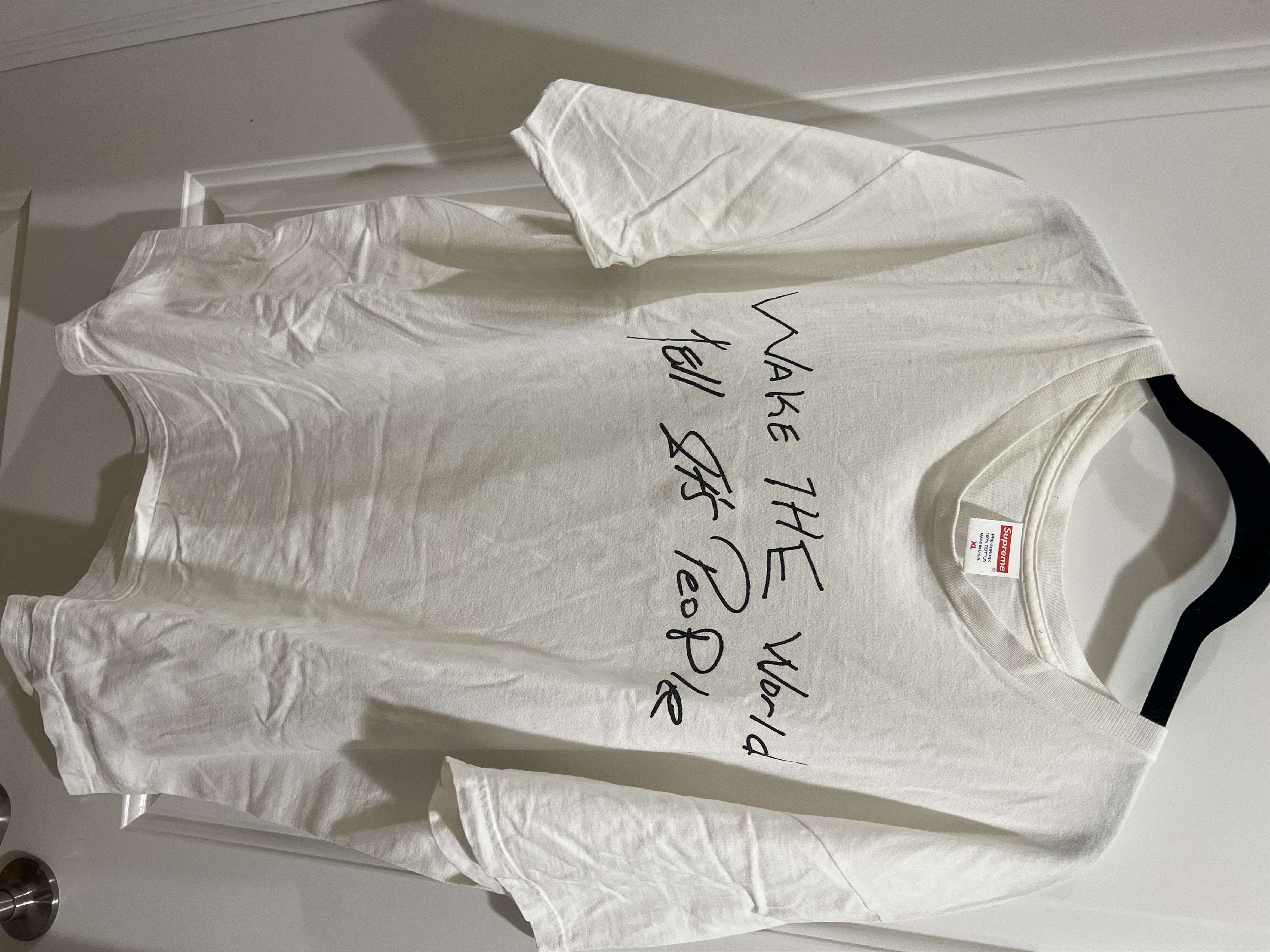 Supreme Supreme Buju Banton SS19 Wake The World Tee Shirt White