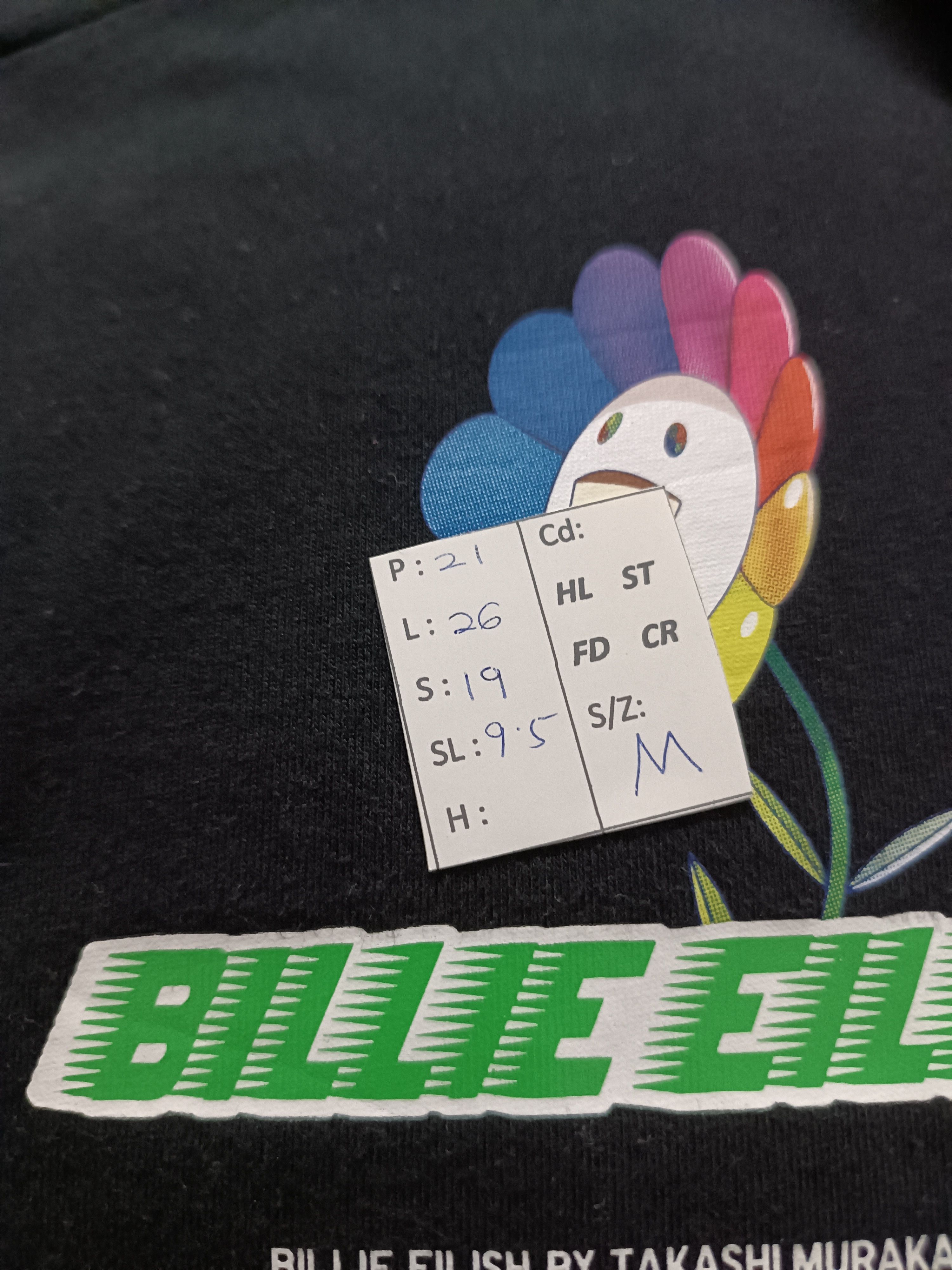 Billie Eilish BILLIE EILISH X TAKASHI MURAKAMI BOXY FLOWER BAD BOY TEE Size M / US 6-8 / IT 42-44 - 11 Thumbnail