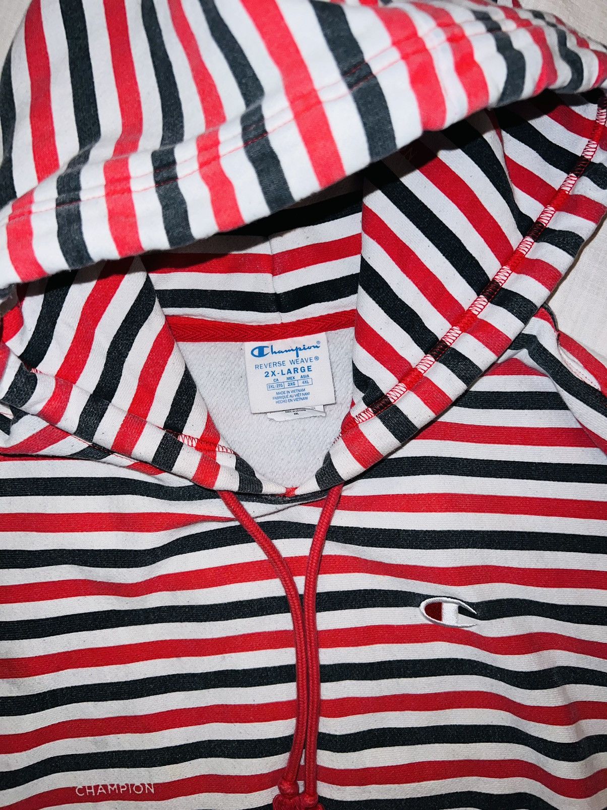 Champion × Vintage Vintage Champion Reverse Weave Hoodie Size US XXL / EU 58 / 5 - 5 Thumbnail