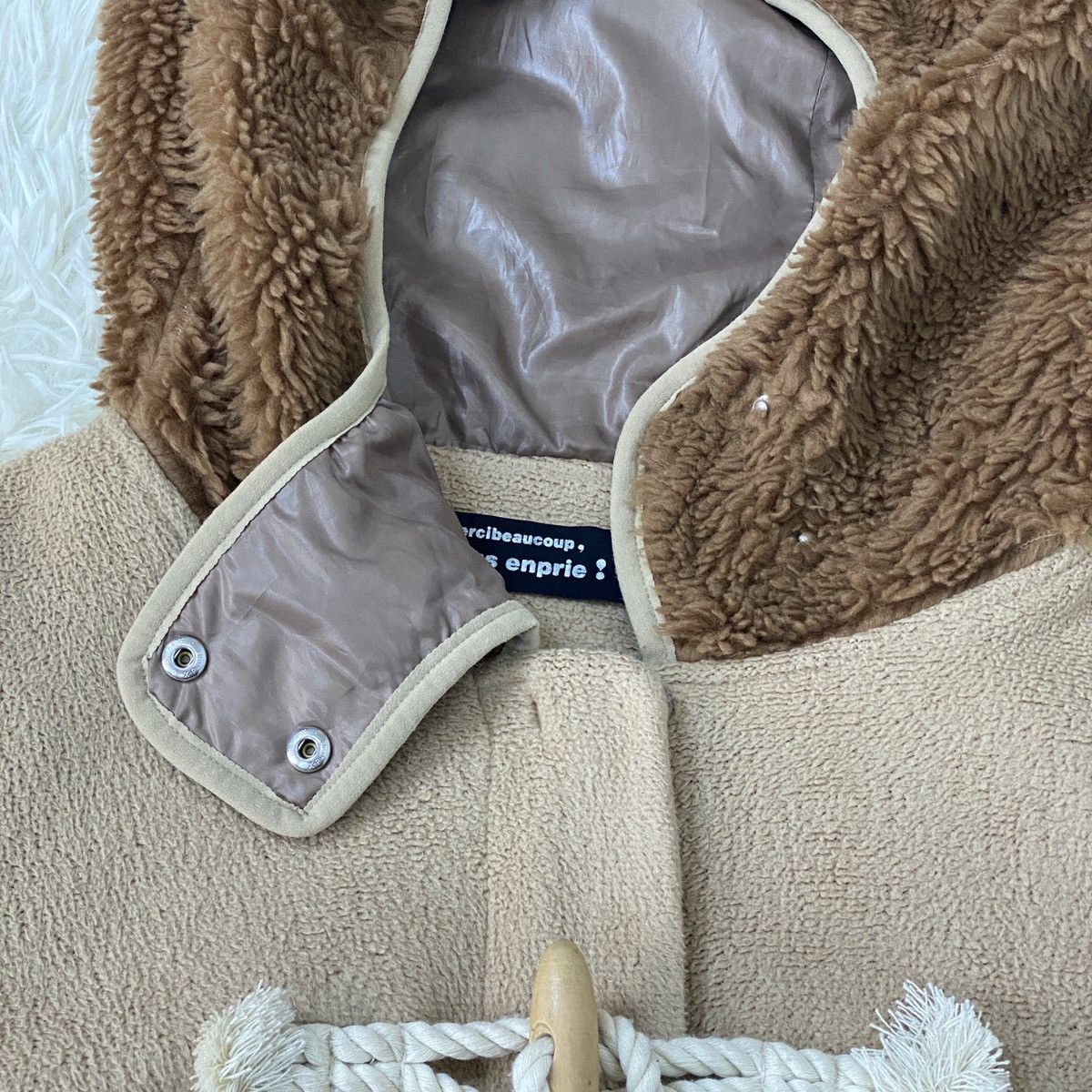 mercibeaucoup Mercibeaucoup Fleece Duffle Canis Lupus Hoodie Size US M / EU 48-50 / 2 - 16 Thumbnail