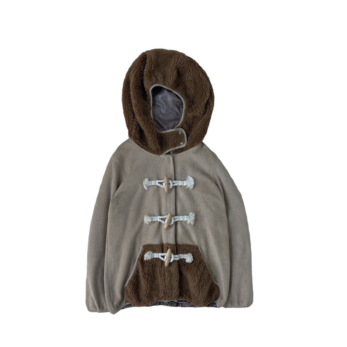 mercibeaucoup Mercibeaucoup Fleece Duffle Canis Lupus Hoodie Size US M / EU 48-50 / 2 - 1 Thumbnail