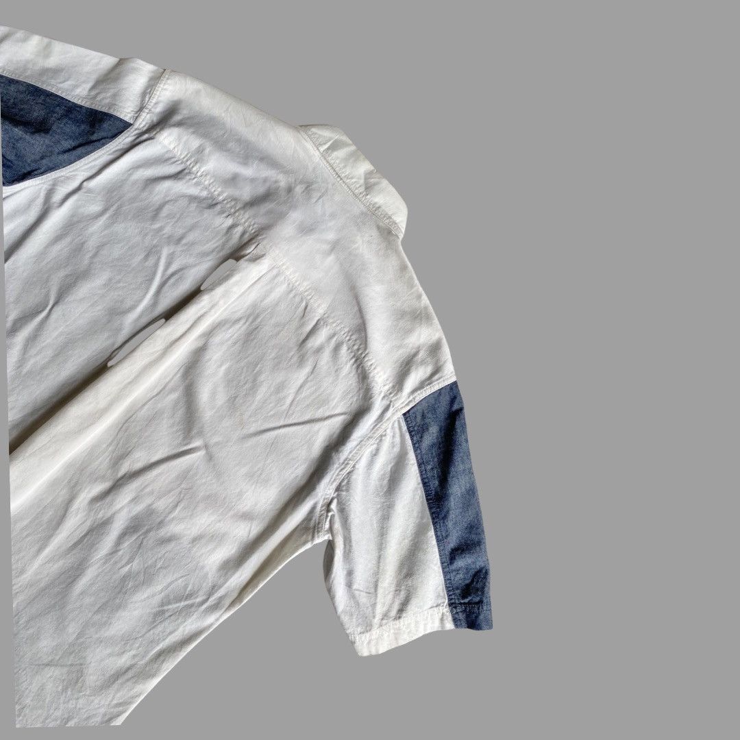 Yohji Yamamoto Yohji Yamamoto Pour Homme Produce Denim Paychwork Shirt Size US M / EU 48-50 / 2 - 3 Thumbnail