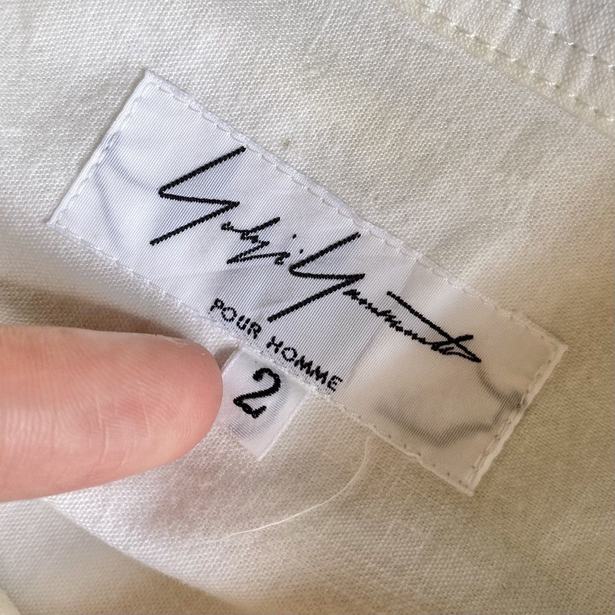 Yohji Yamamoto Yohji Yamamoto Pour Homme Produce Denim Paychwork Shirt Size US M / EU 48-50 / 2 - 8 Thumbnail