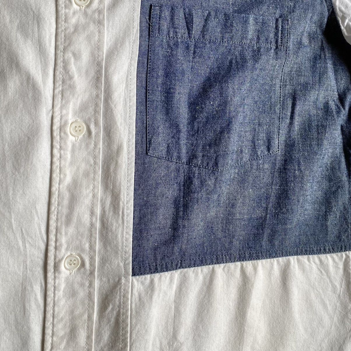 Yohji Yamamoto Yohji Yamamoto Pour Homme Produce Denim Paychwork Shirt Size US M / EU 48-50 / 2 - 10 Thumbnail