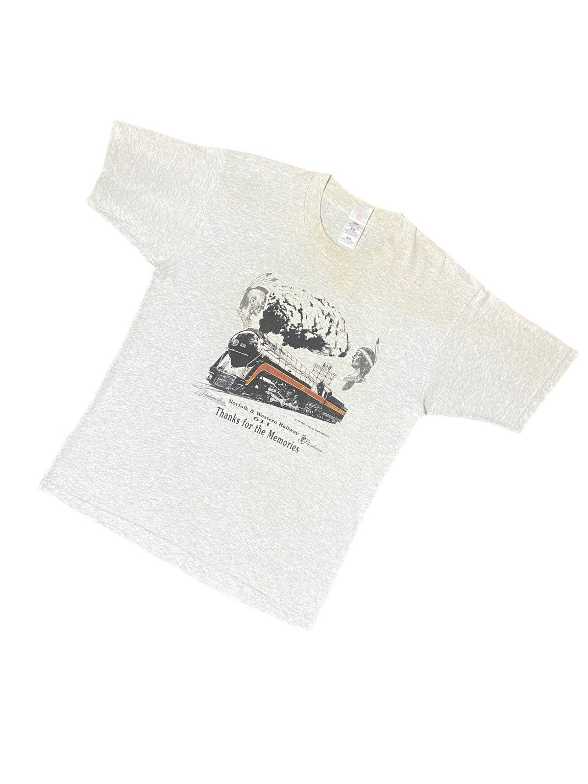 Band Tees VINTAGE 90s REBEL NORFOLK AND WESTERN RAILWAY 611 MODERN LIF Size US L / EU 52-54 / 3 - 2 Thumbnail