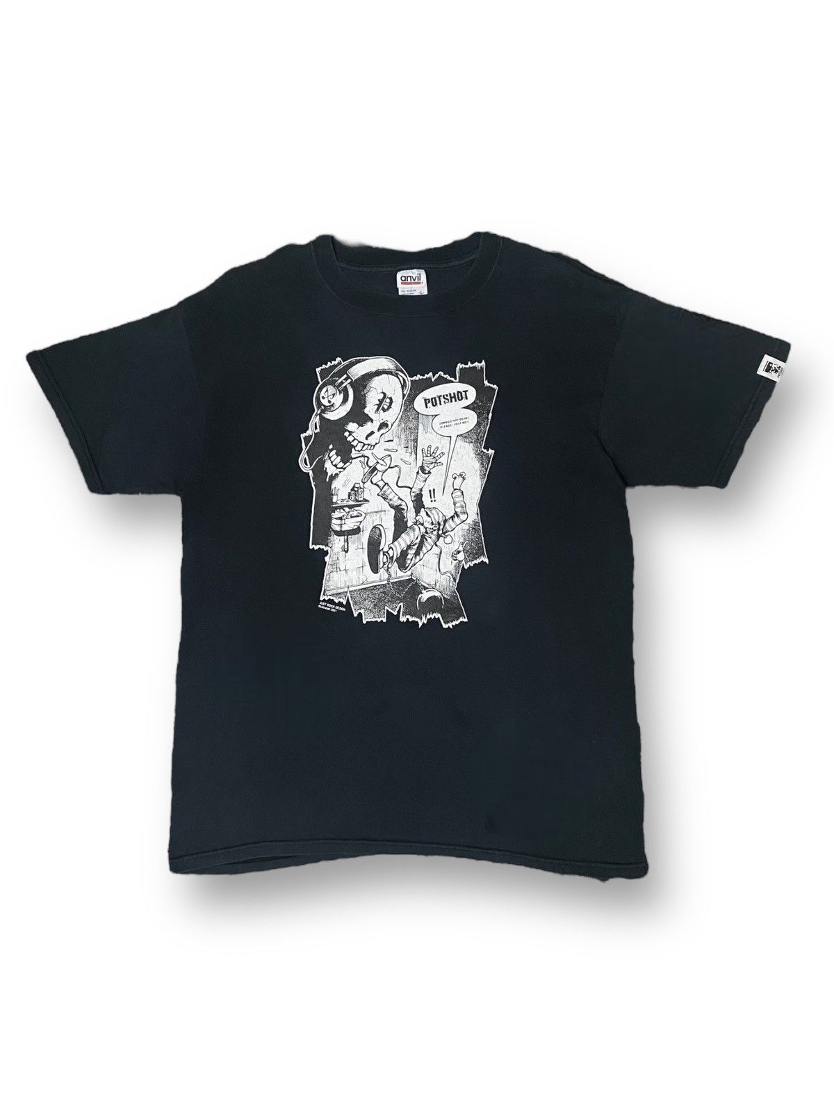 Band Tees Anvil Japan Tee Illustration 2001 Potshot Zombie Not Dead Size US M / EU 48-50 / 2 - 2 Thumbnail