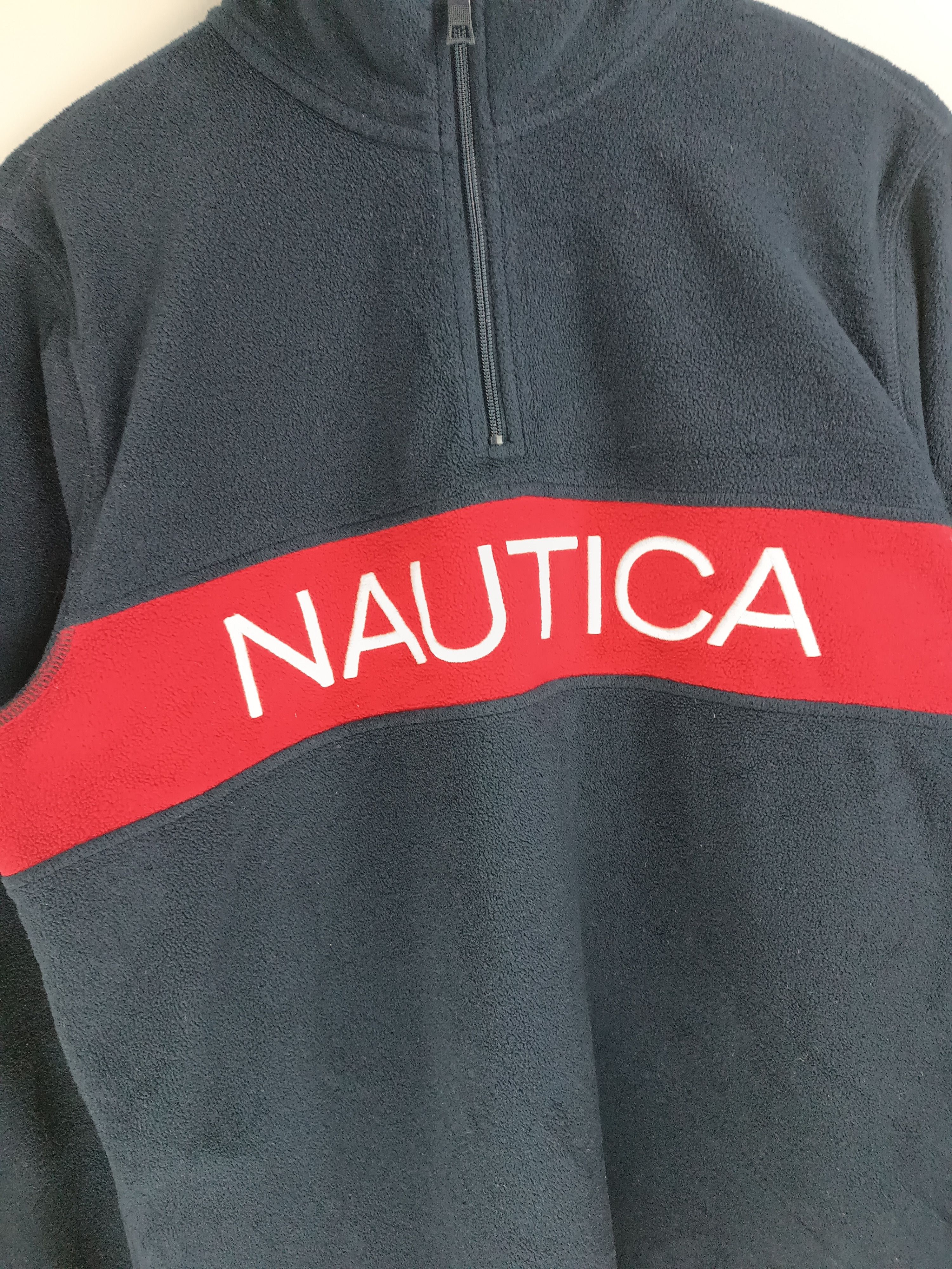 Nautica VINTAGE NAUTICA FLEECE HALF ZIPPER VERY RARE JACKET Size US M / EU 48-50 / 2 - 7 Thumbnail