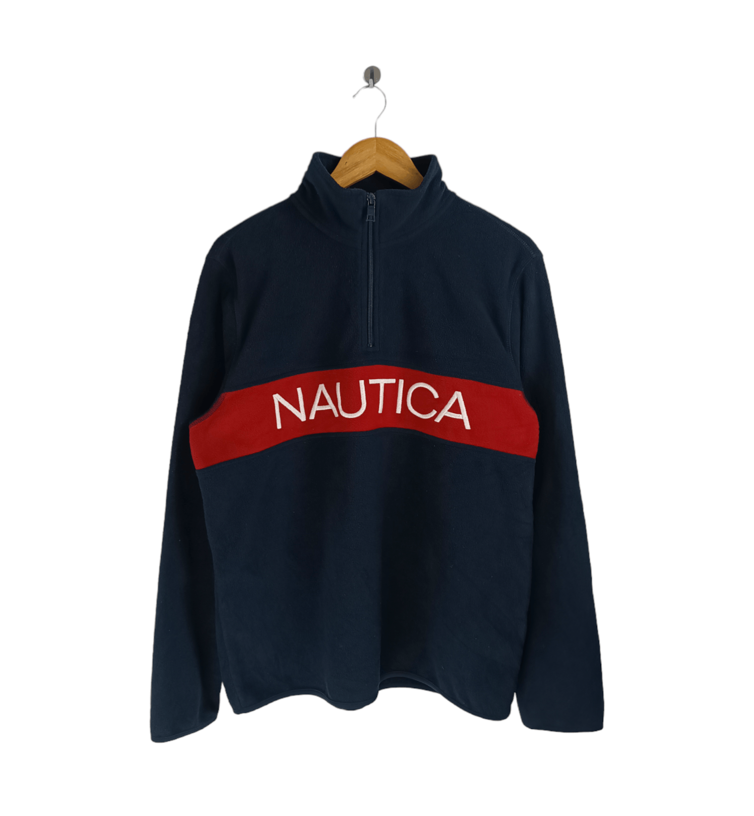 Nautica VINTAGE NAUTICA FLEECE HALF ZIPPER VERY RARE JACKET Size US M / EU 48-50 / 2 - 1 Thumbnail