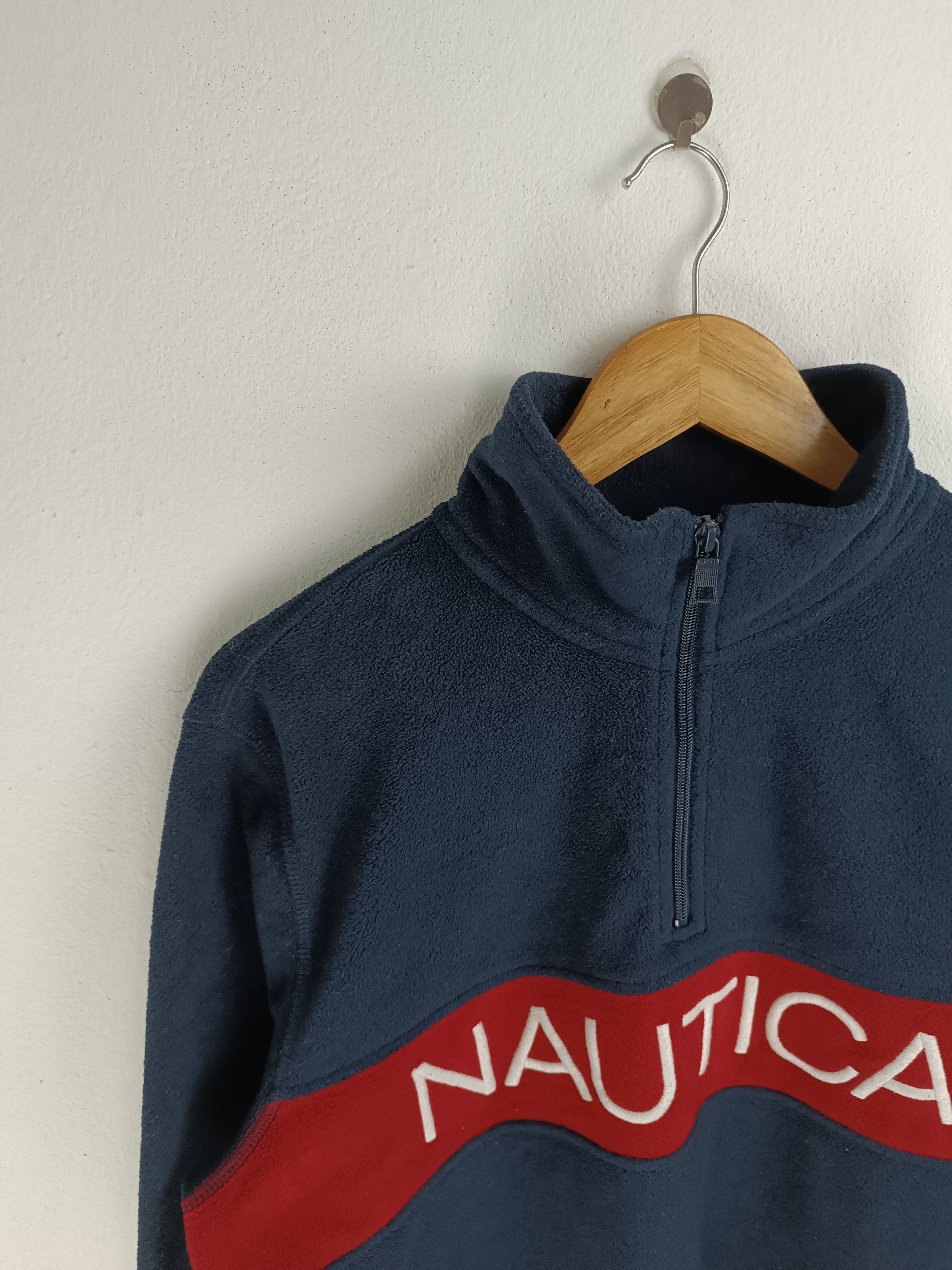 Nautica VINTAGE NAUTICA FLEECE HALF ZIPPER VERY RARE JACKET Size US M / EU 48-50 / 2 - 5 Thumbnail