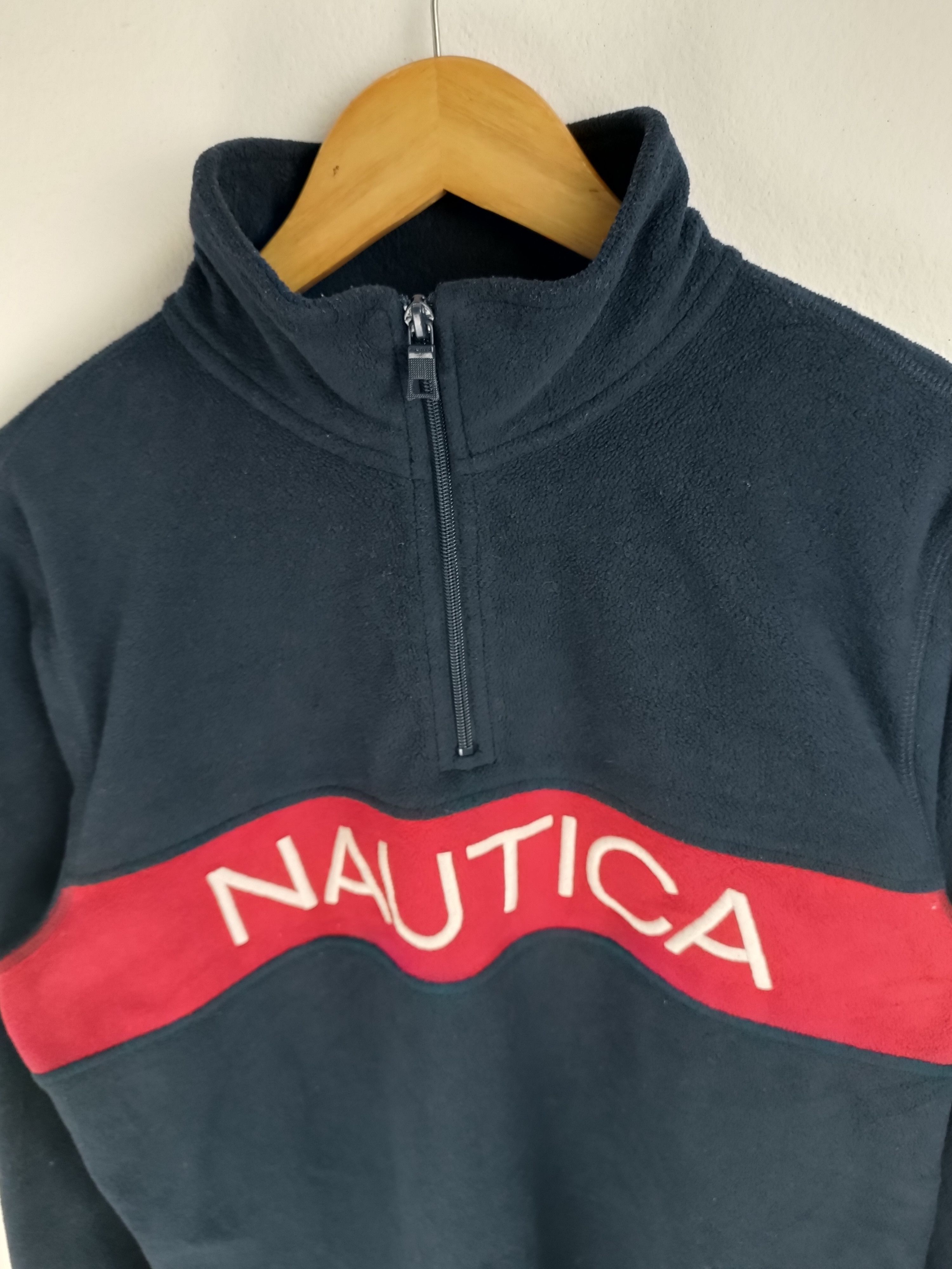 Nautica VINTAGE NAUTICA FLEECE HALF ZIPPER VERY RARE JACKET Size US M / EU 48-50 / 2 - 15 Thumbnail