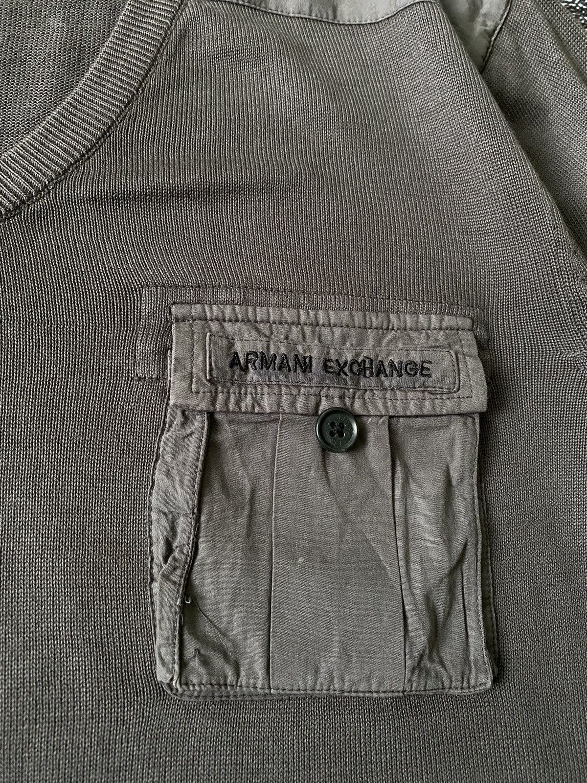Armani Exchange Armani Exchange Lightweight Nylon Pocket Knit Sweater Size US XL / EU 56 / 4 - 4 Thumbnail