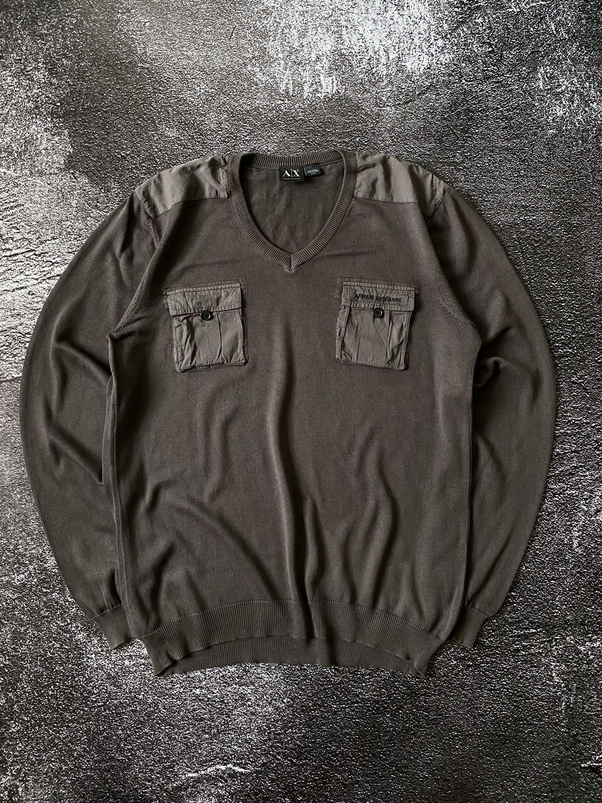 Armani Exchange Armani Exchange Lightweight Nylon Pocket Knit Sweater Size US XL / EU 56 / 4 - 1 Thumbnail