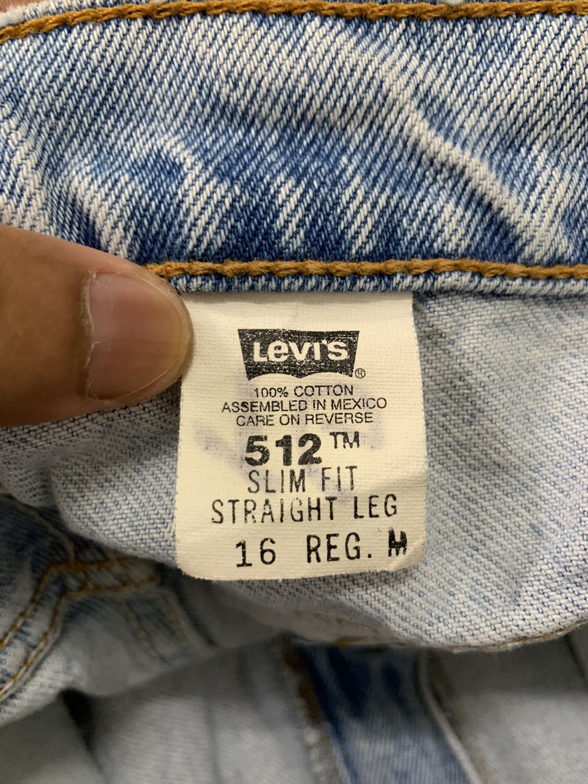 Levi's Vintage Levi’s 512 Classic Tapered Jeans W35x30.5 Size US 35 - 13 Thumbnail