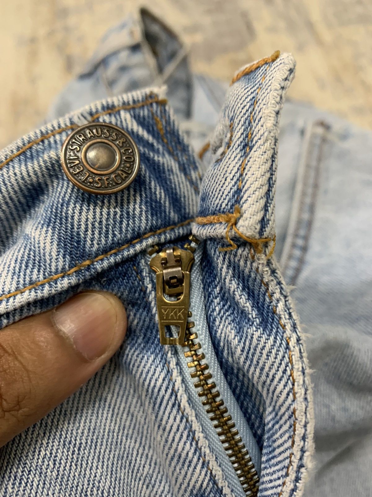 Levi's Vintage Levi’s 512 Classic Tapered Jeans W35x30.5 Size US 35 - 7 Thumbnail