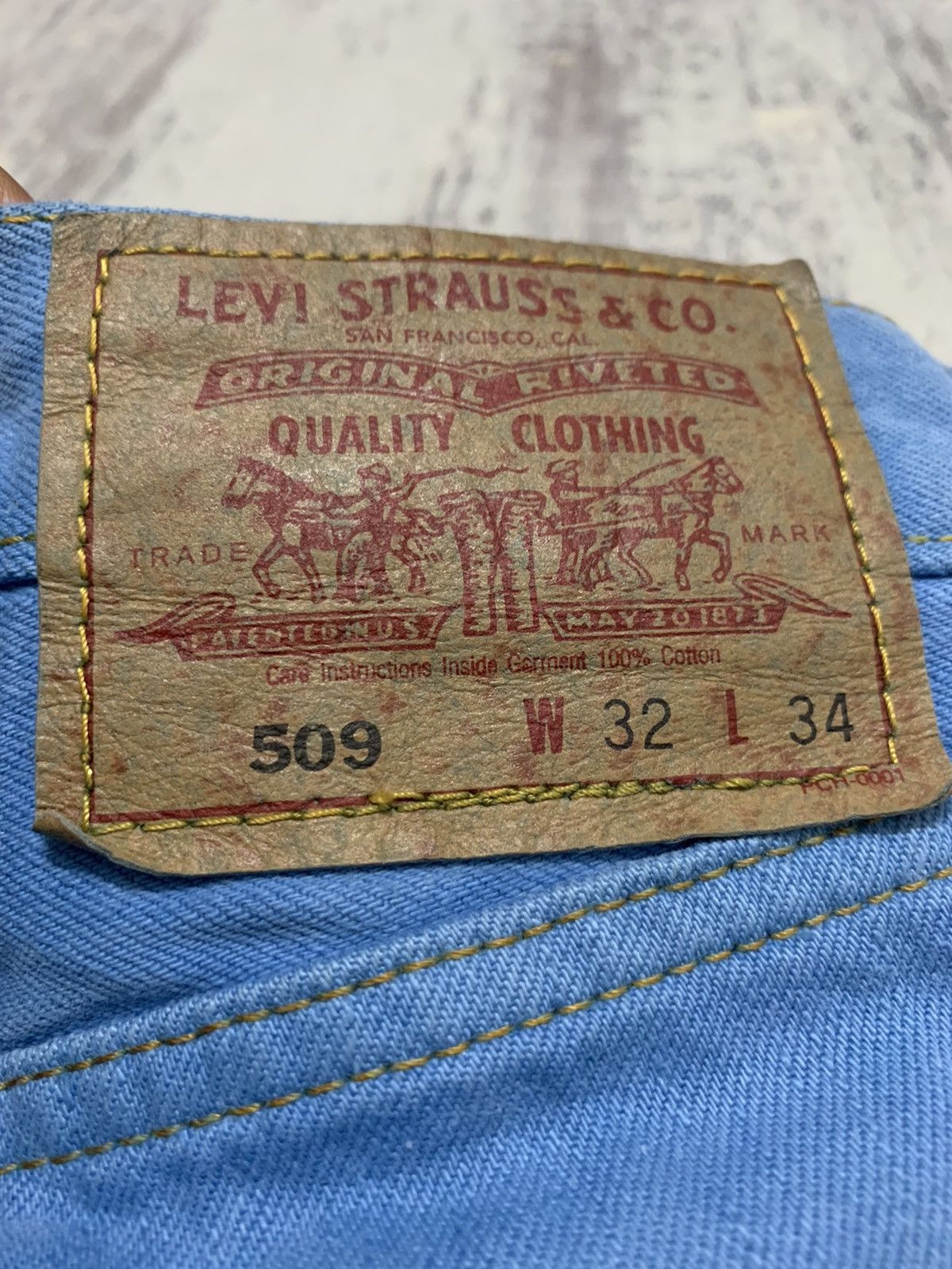 Levi's Vintage Levis 509 Regular Fit Colour Jeans 32x35.5 Size US 32 / EU 48 - 10 Thumbnail
