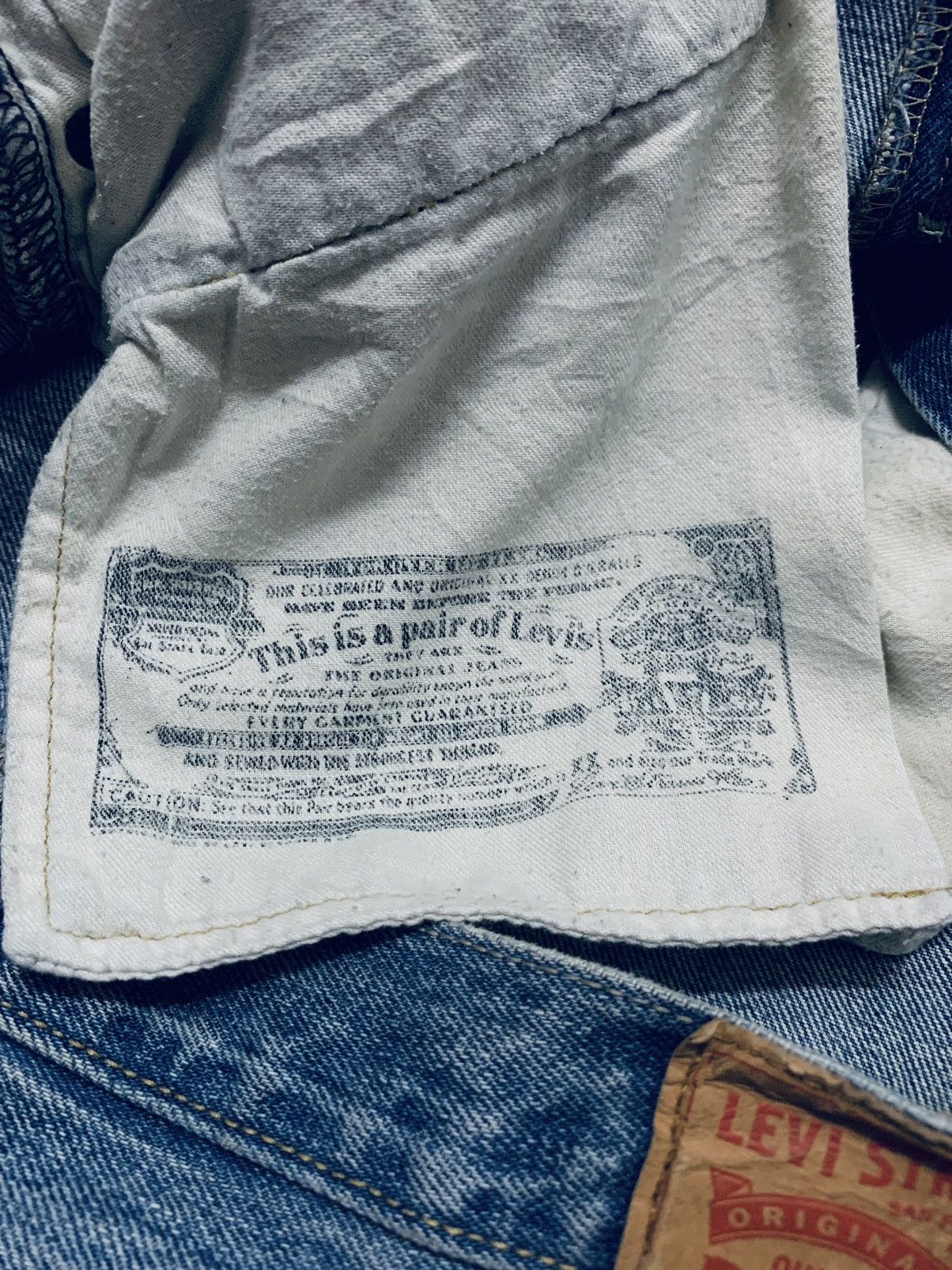 Levi's Vintage Levi’s Denim 501 Blue Wash Distressed Jean 38x29 Size US 38 / EU 54 - 12 Thumbnail