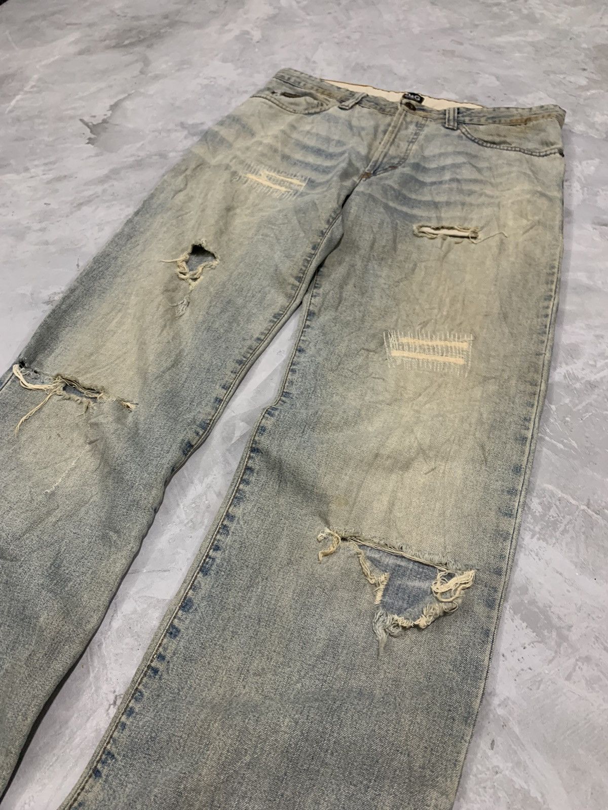 Dolce & Gabbana Dolce & Gabbana Distressed Denim Size US 32 / EU 48 - 3 Thumbnail