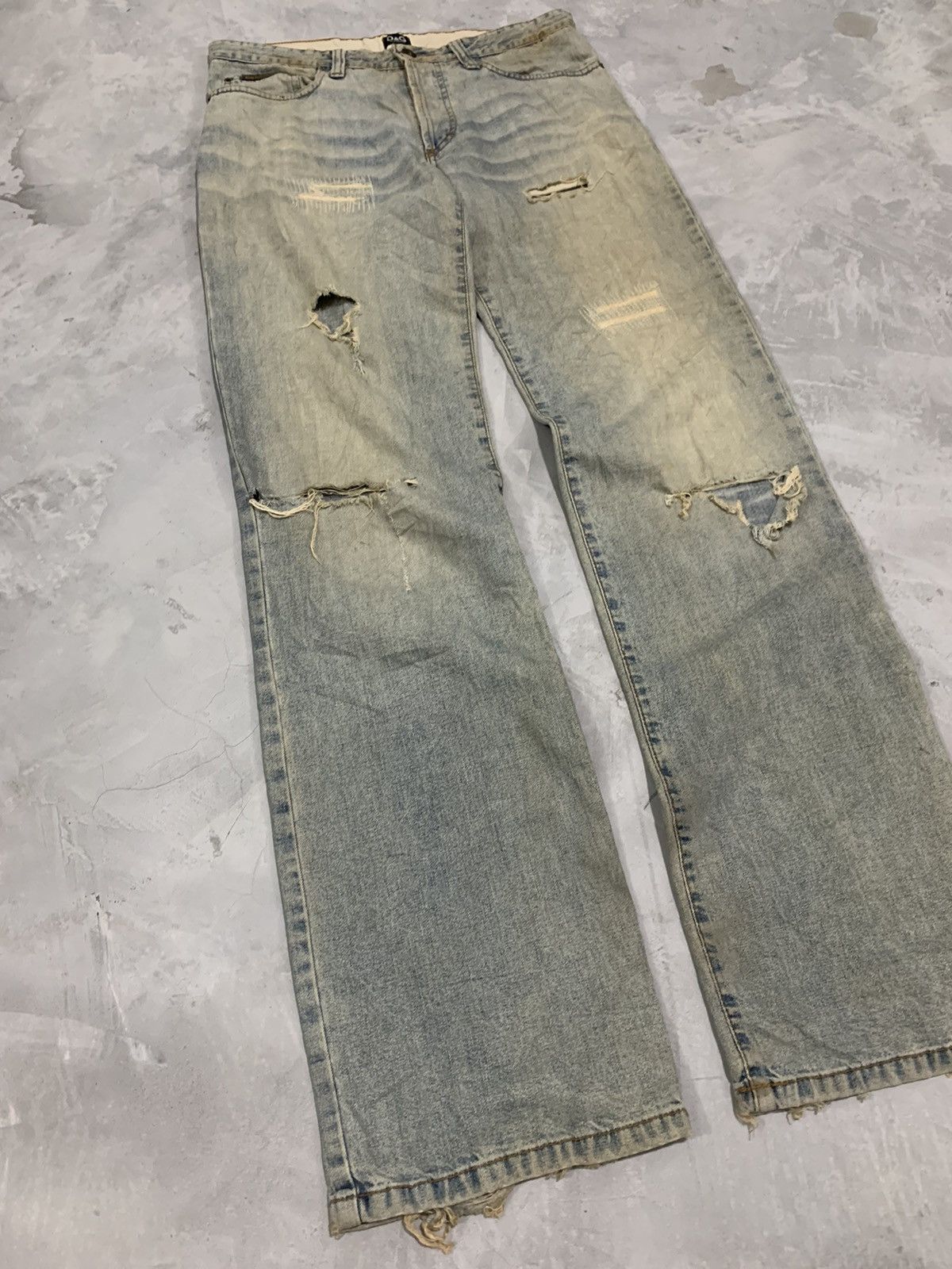 Dolce & Gabbana Dolce & Gabbana Distressed Denim Size US 32 / EU 48 - 2 Thumbnail