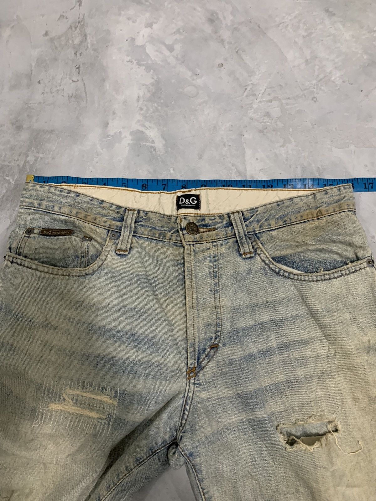 Dolce & Gabbana Dolce & Gabbana Distressed Denim Size US 32 / EU 48 - 16 Thumbnail