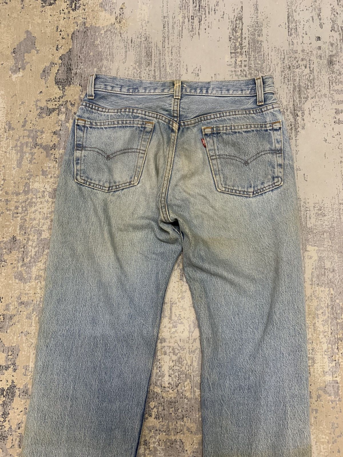Levi's Vintage Levi’s 501 Trashed Denim Jeans made in usa W29x32 Size US 29 - 5 Thumbnail