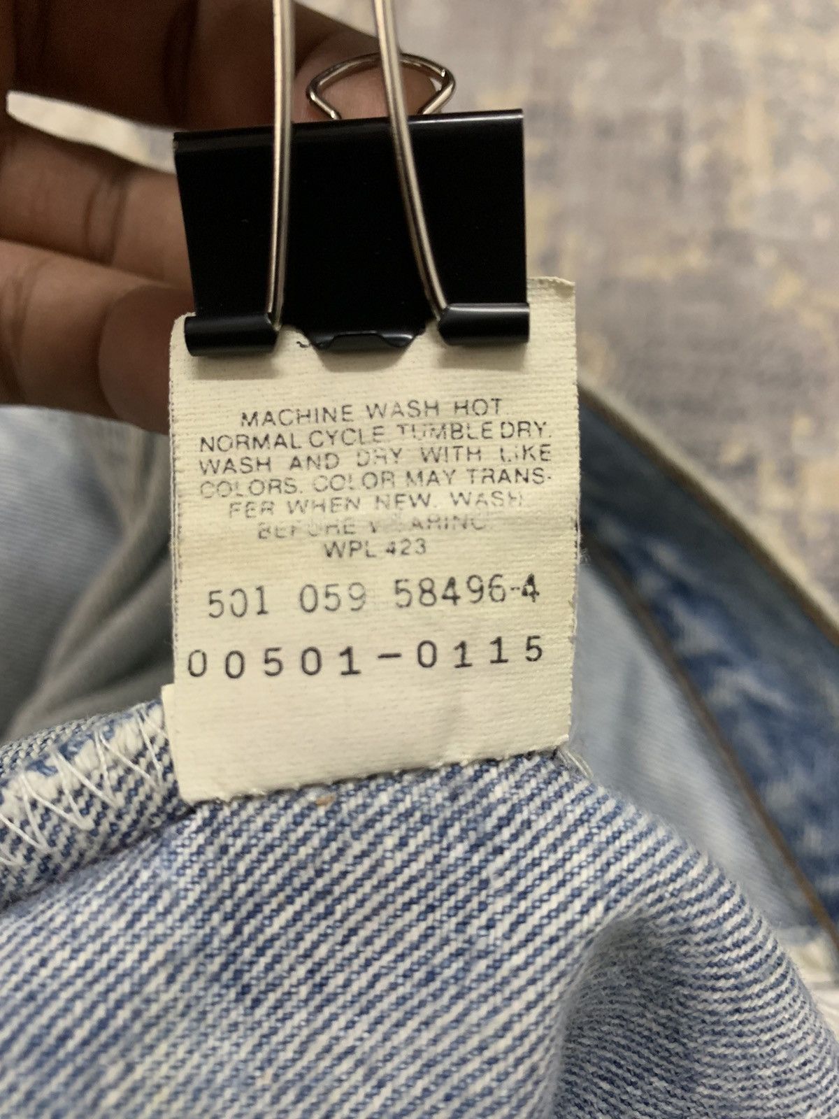 Levi's Vintage Levi’s 501 Trashed Denim Jeans made in usa W29x32 Size US 29 - 12 Thumbnail