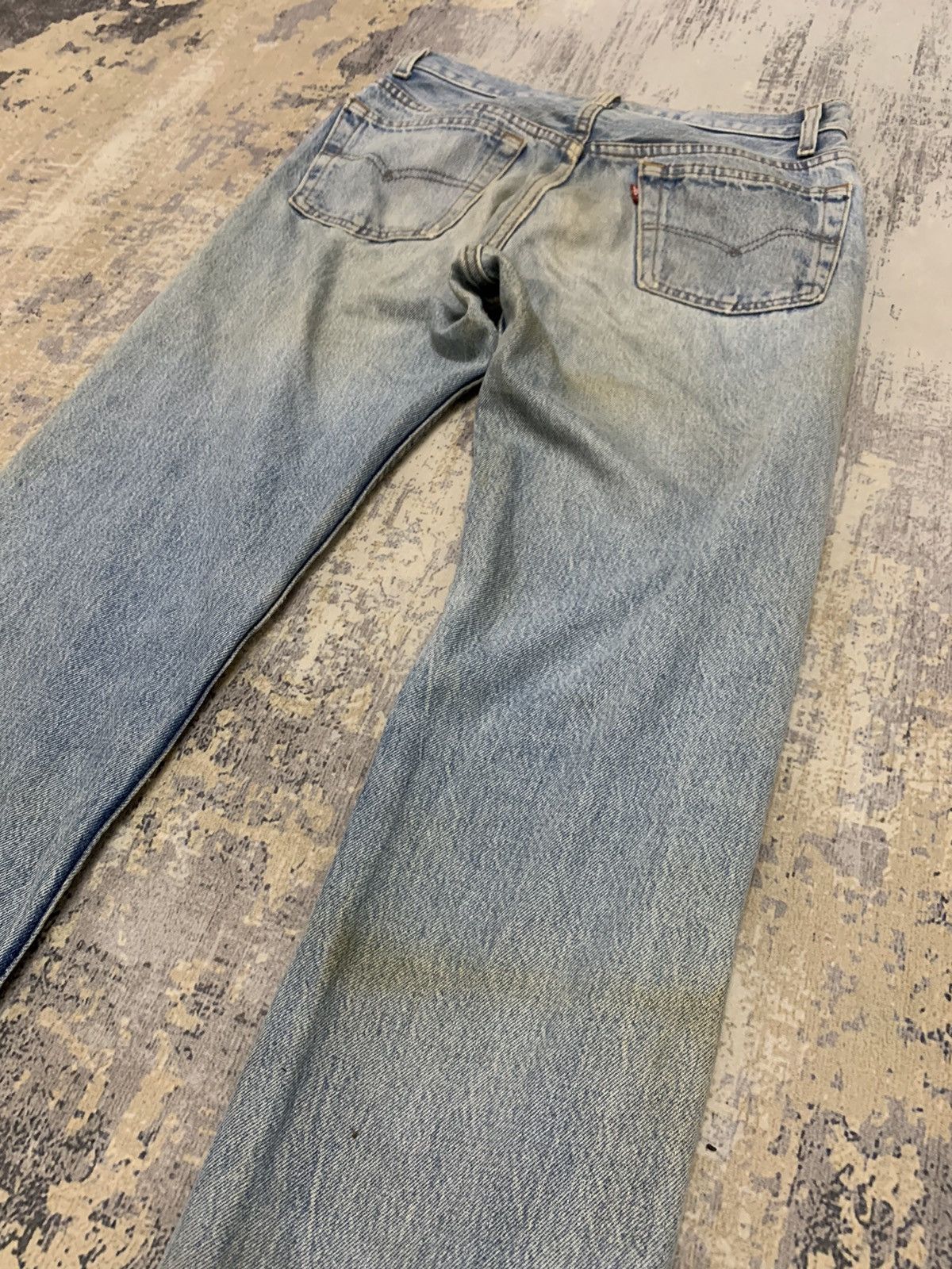 Levi's Vintage Levi’s 501 Trashed Denim Jeans made in usa W29x32 Size US 29 - 6 Thumbnail