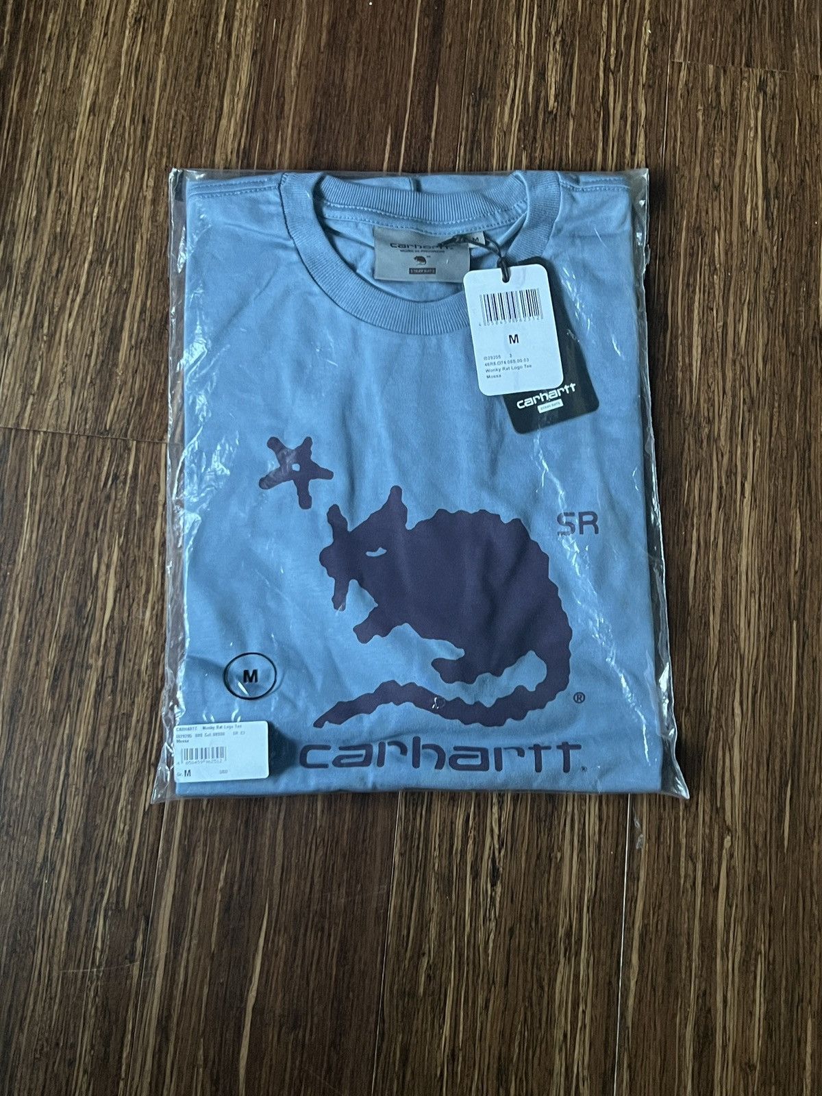 Stray Rats Stray Rats x Carhart WIP “Wonky Rat Logo” Tee M | Grailed