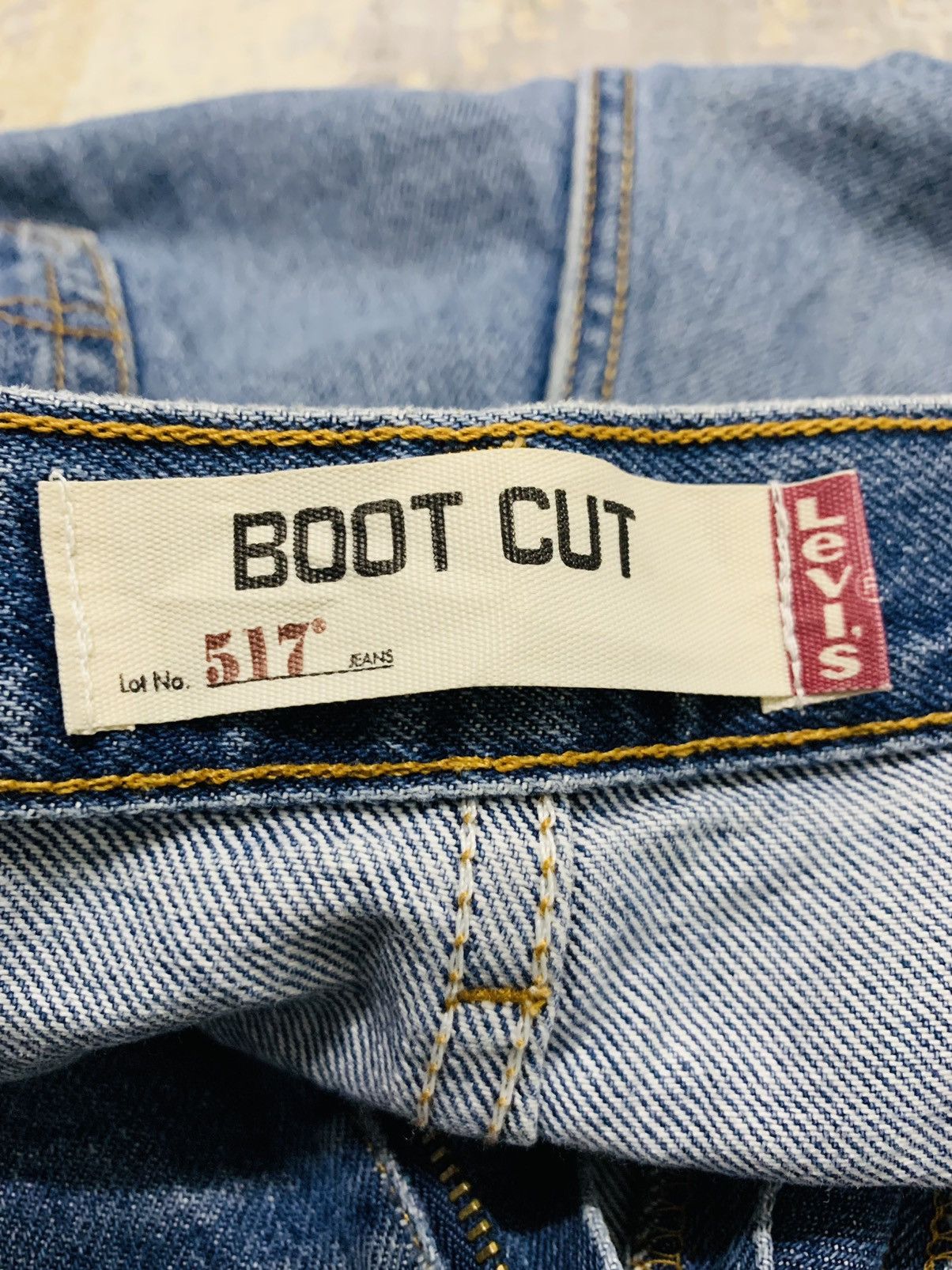 Levi's Vintage Levis 517 Blue Wash Boot Cut Flared Jeans 34x33 Size US 34 / EU 50 - 12 Thumbnail