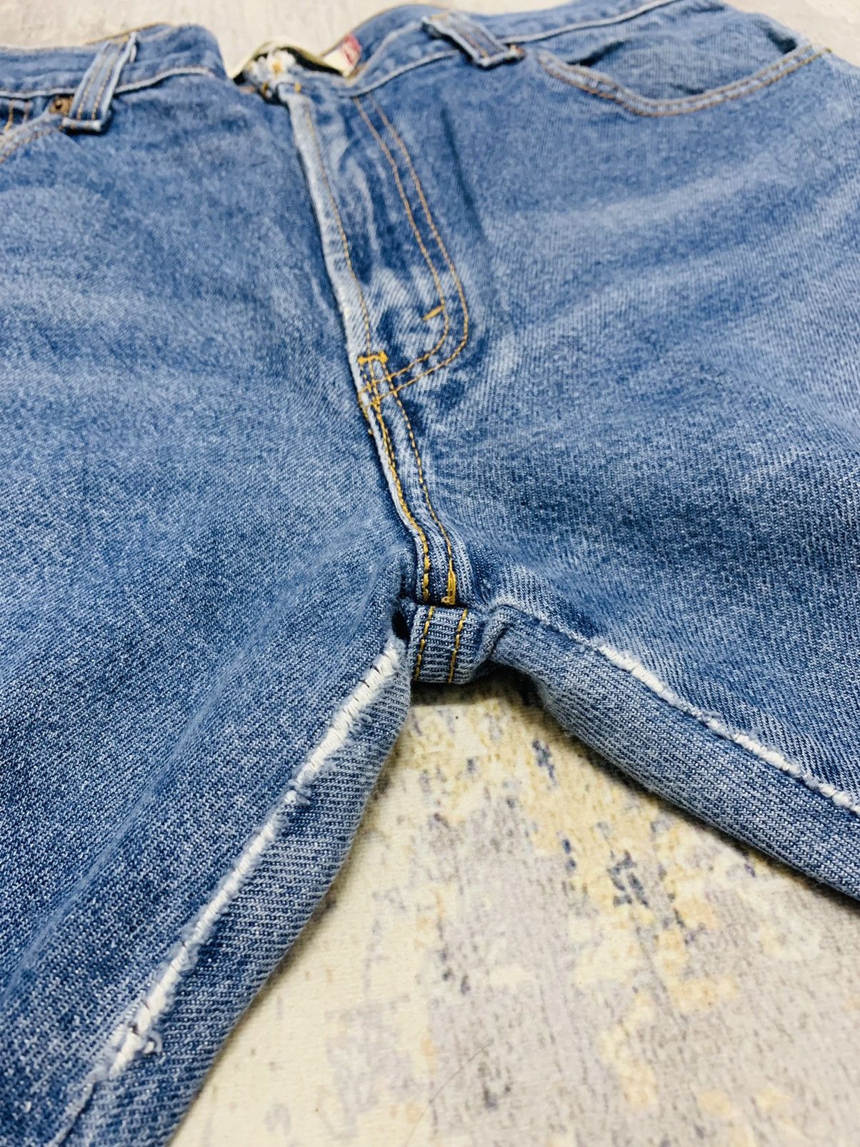 Levi's Vintage Levis 517 Blue Wash Boot Cut Flared Jeans 34x33 Size US 34 / EU 50 - 8 Thumbnail